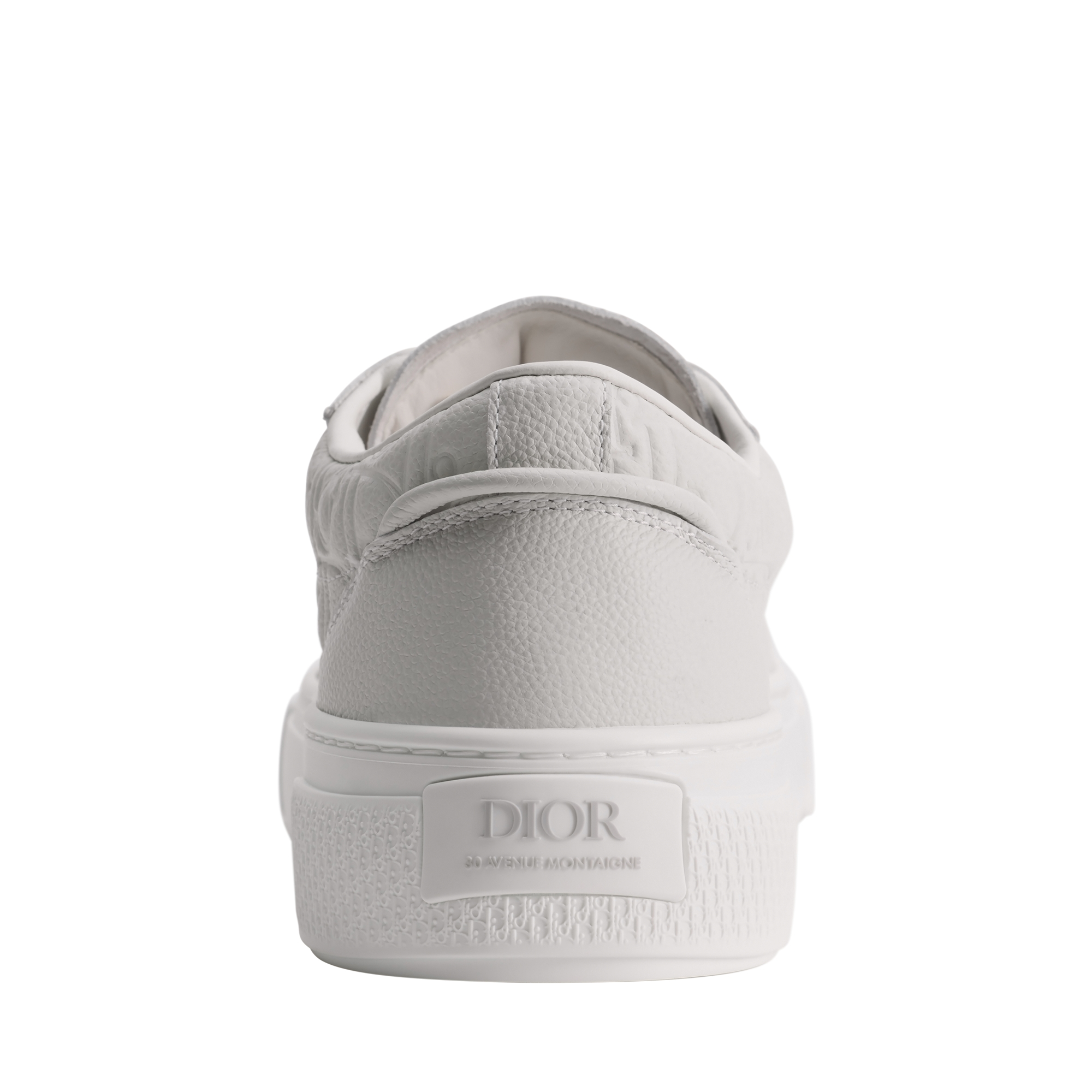 B33 Spin Sneaker White Grained Calfskin and White Dior Gravity Leather E08