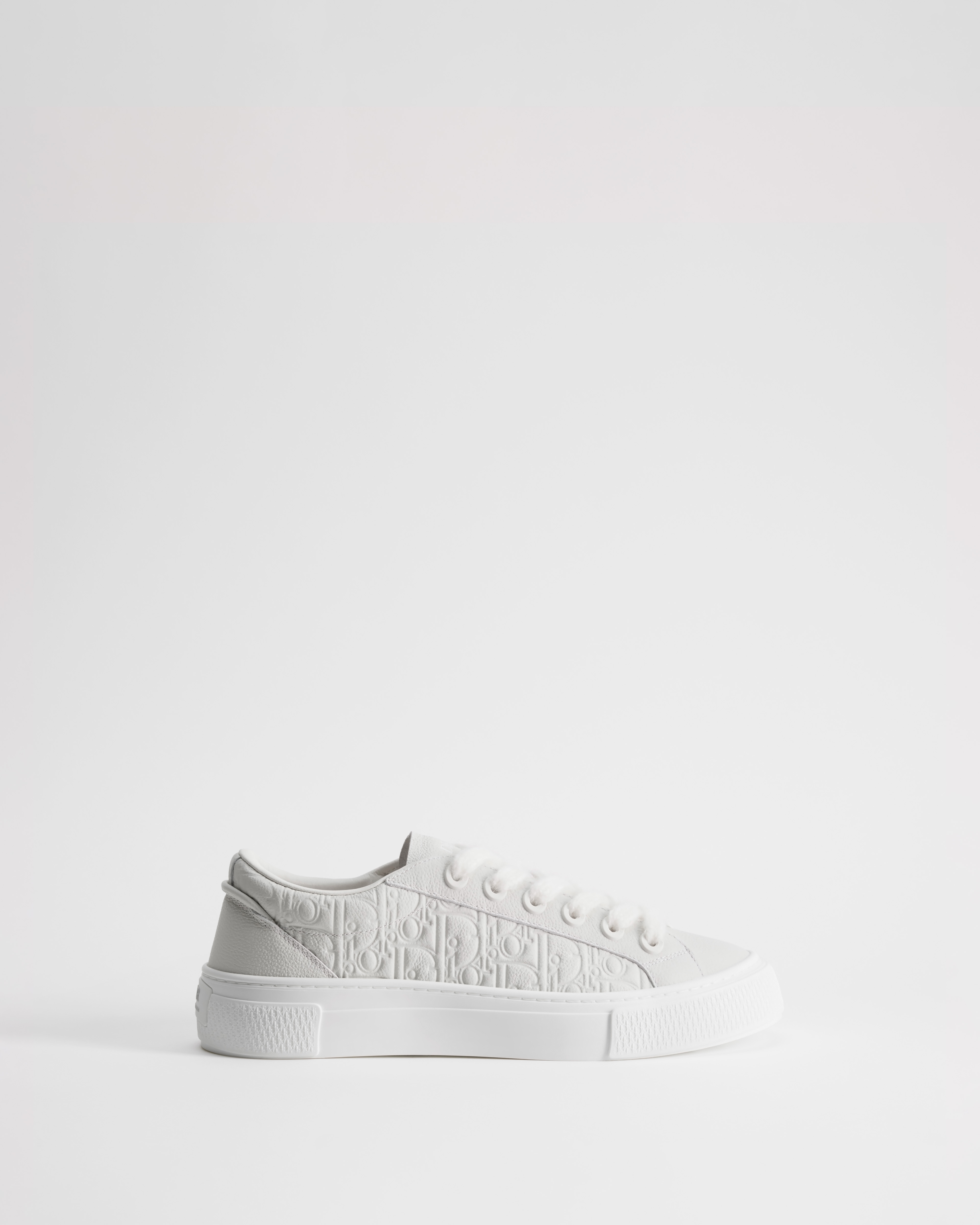 Sneaker B33 Spin Cuir de veau grainé blanc et cuir Dior Gravity blanc E02
