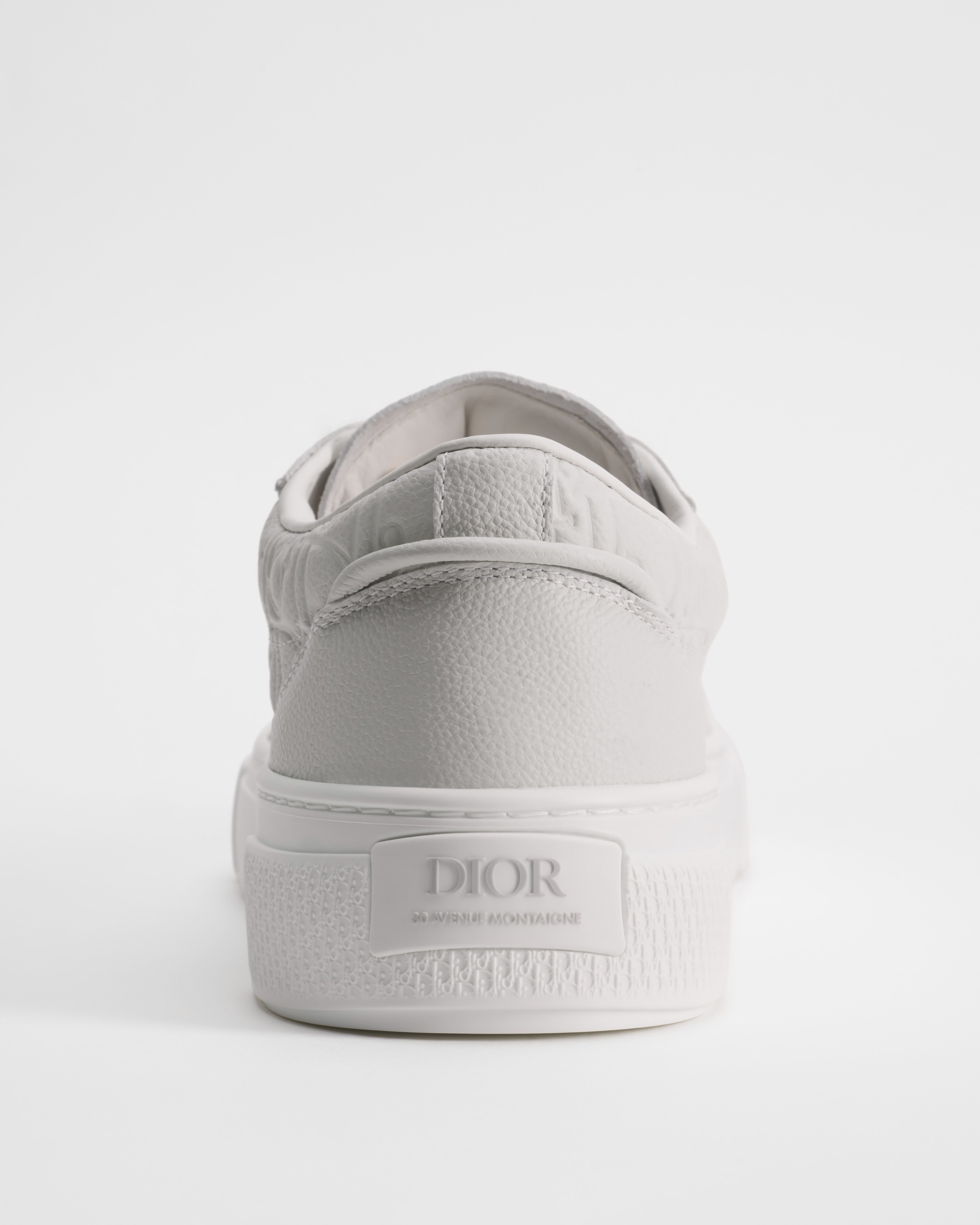 B33 Spin Sneaker White Grained Calfskin and White Dior Gravity Leather E08