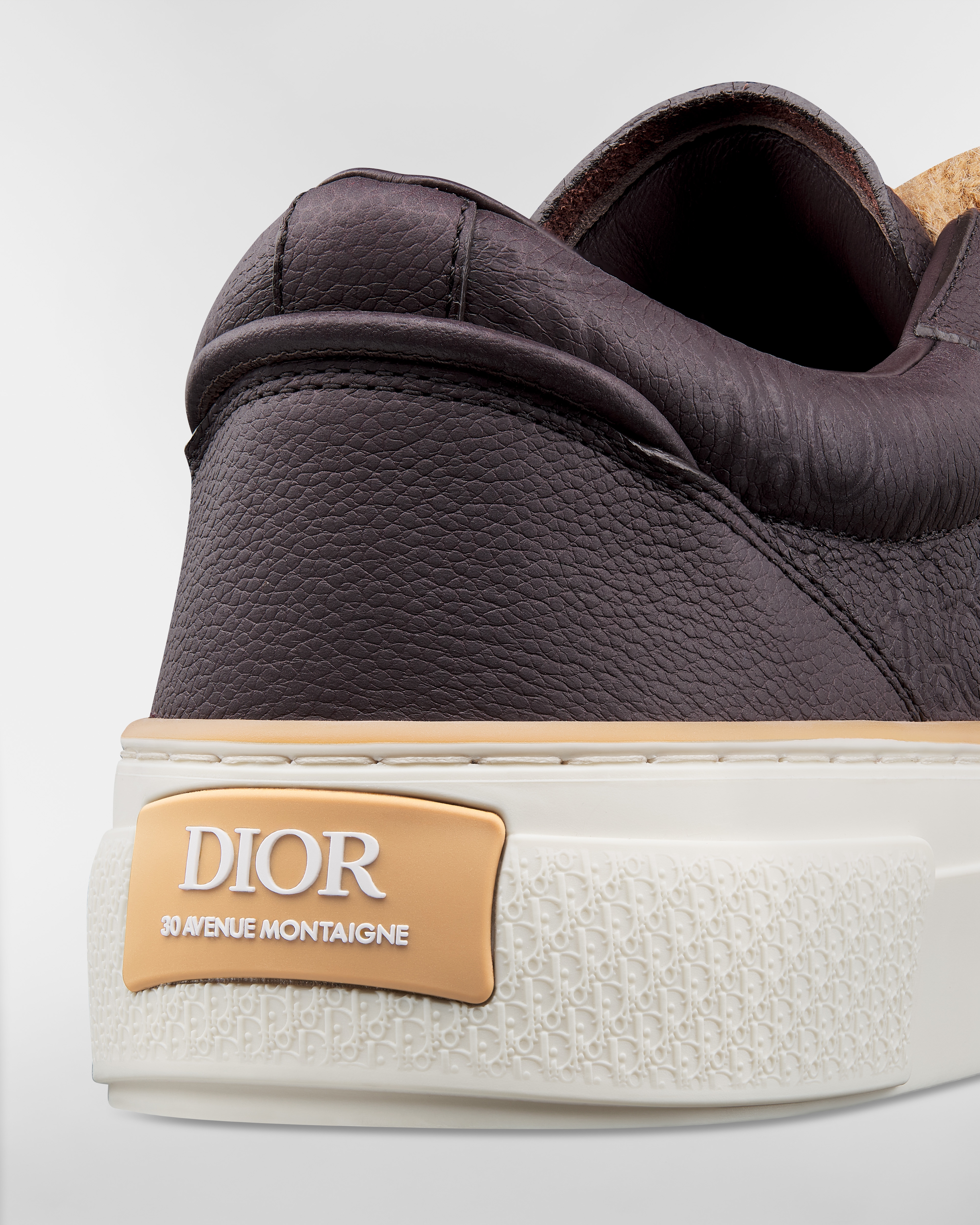 B33 Spin Sneaker Burgundy Grained Calfskin and Burgundy Dior Gravity Leather E09