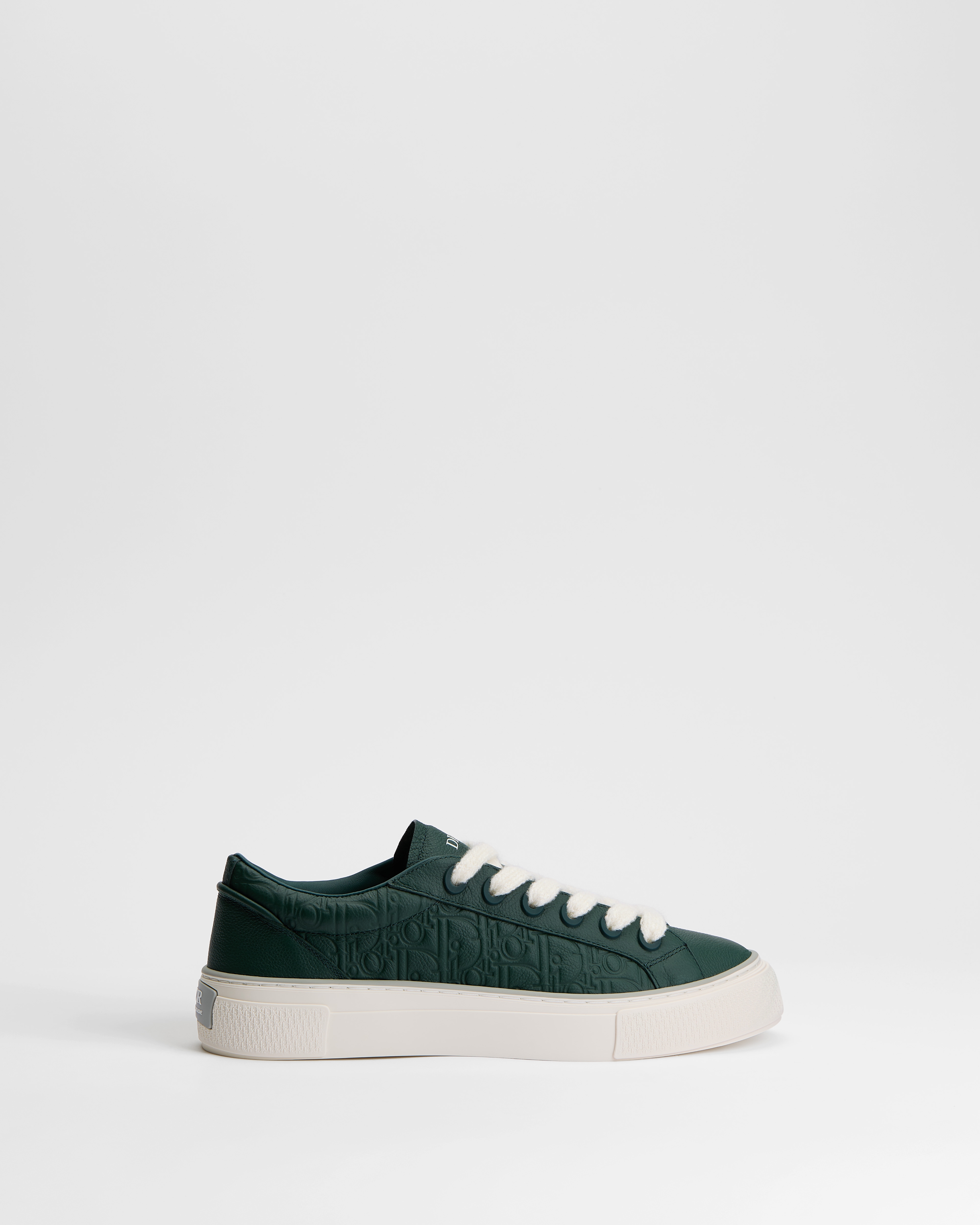 B33 Spin Sneaker Deep Green Grained Calfskin and Deep Green Dior Gravity Leather E02