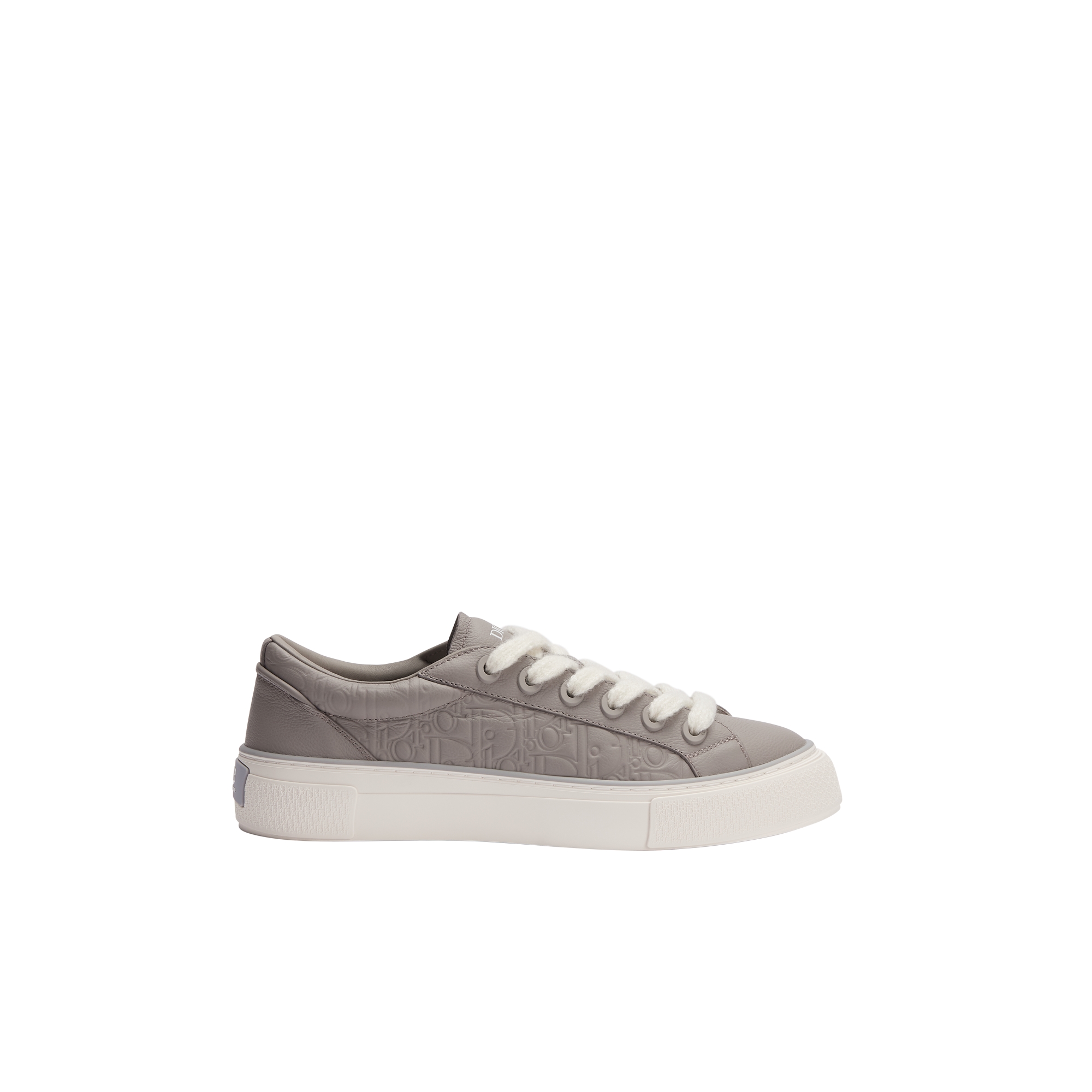 B33 Spin Sneaker Trianon Gray Grained Calfskin and Trianon Gray Dior Gravity Leather E02