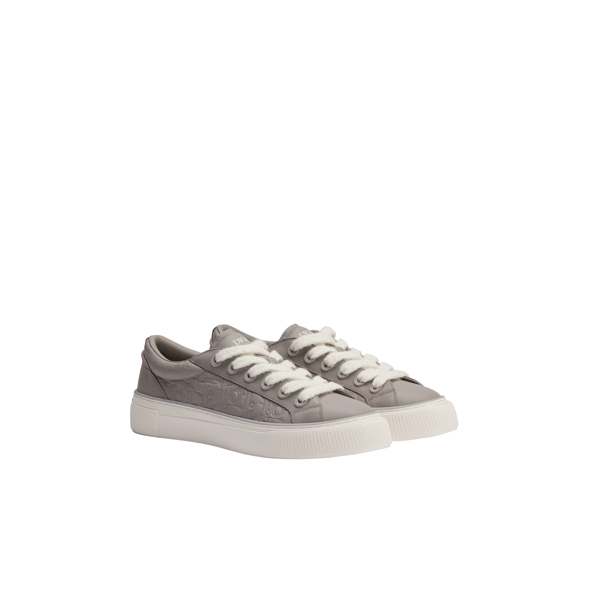 B33 Spin Sneaker Trianon Gray Grained Calfskin and Trianon Gray Dior Gravity Leather E03