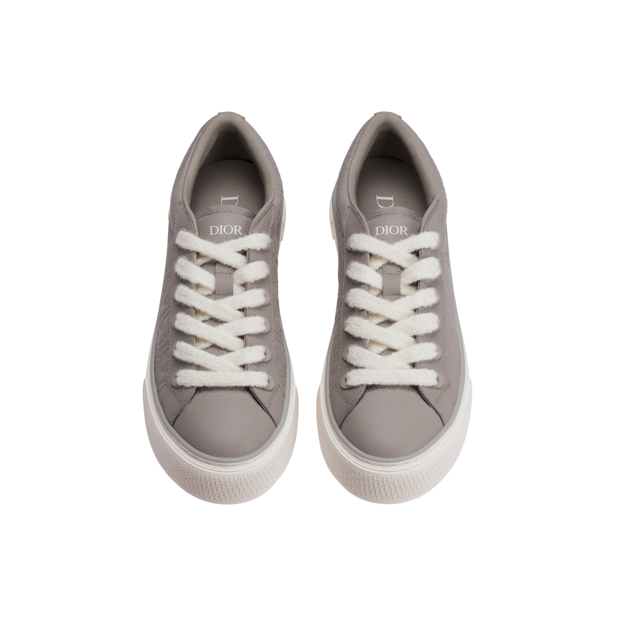 B33 Spin Sneaker Trianon Gray Grained Calfskin and Trianon Gray Dior Gravity Leather E06