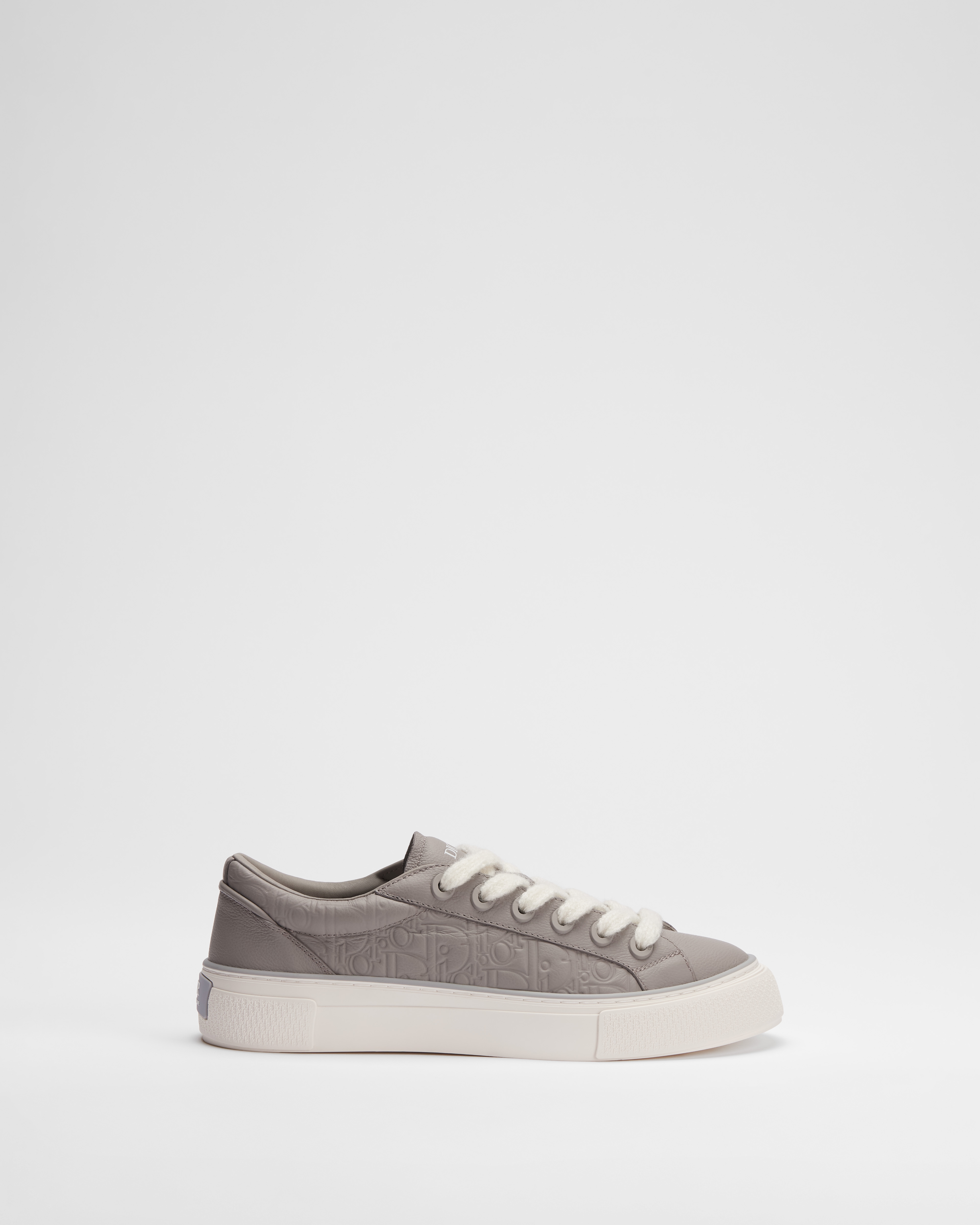B33 Spin Sneaker Trianon Gray Grained Calfskin and Trianon Gray Dior Gravity Leather E02