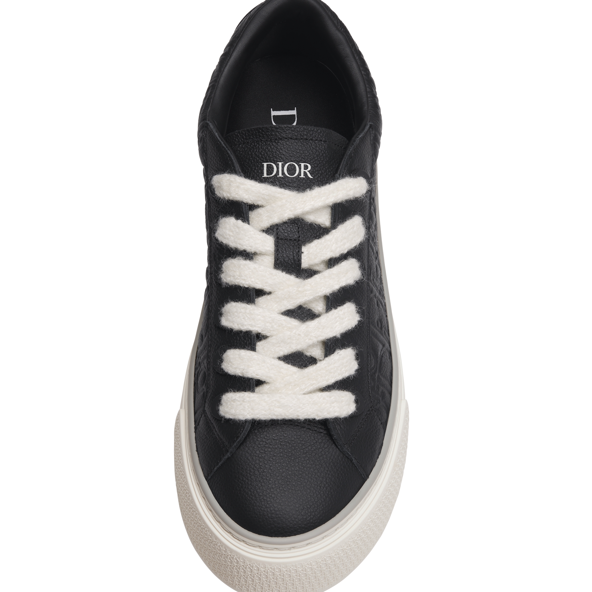 B33 Spin Sneaker Black Grained Calfskin and Black Dior Gravity Leather E12