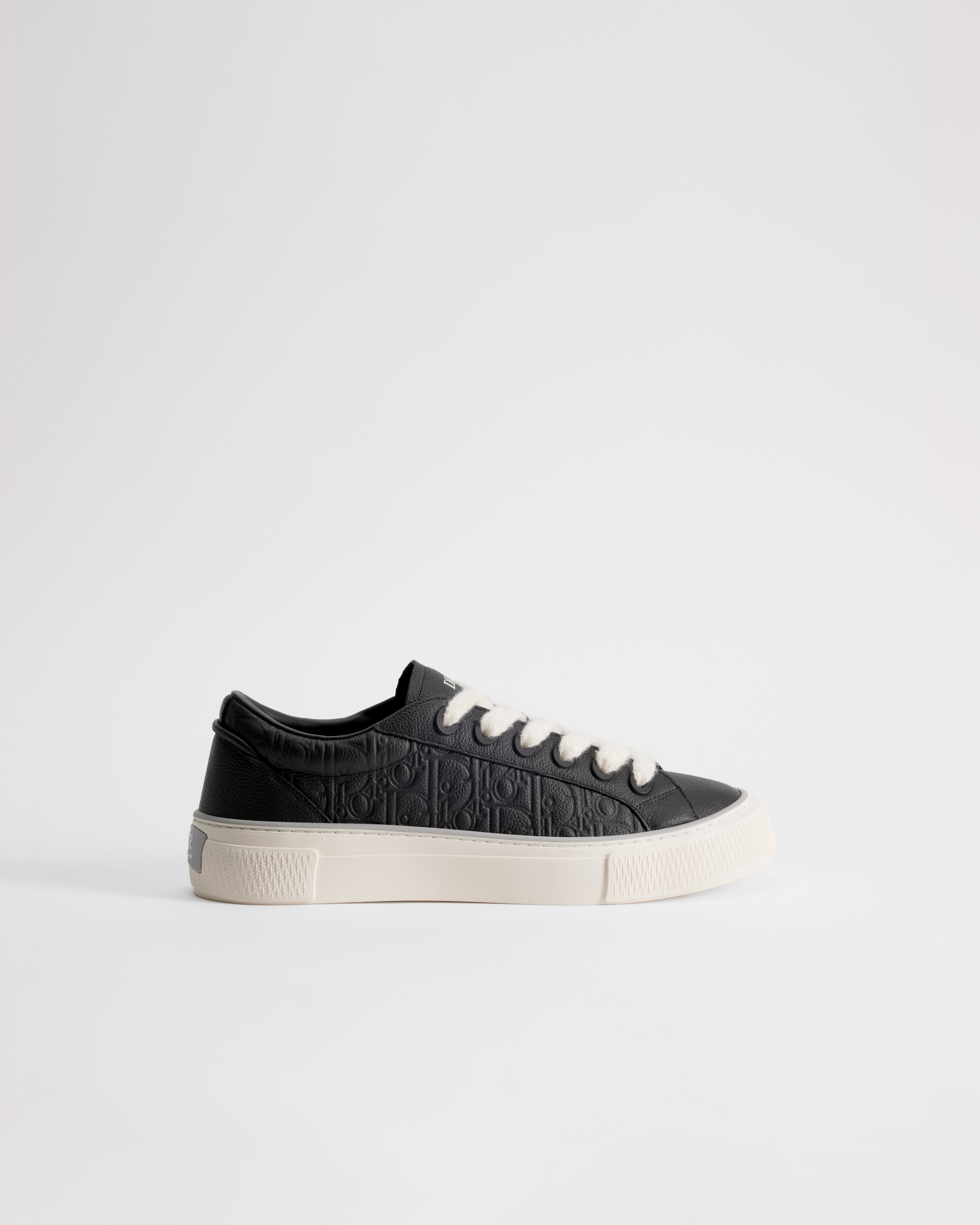 B33 Spin-sneaker Zwart generfd kalfsleer en zwart Dior Gravity-leer E02