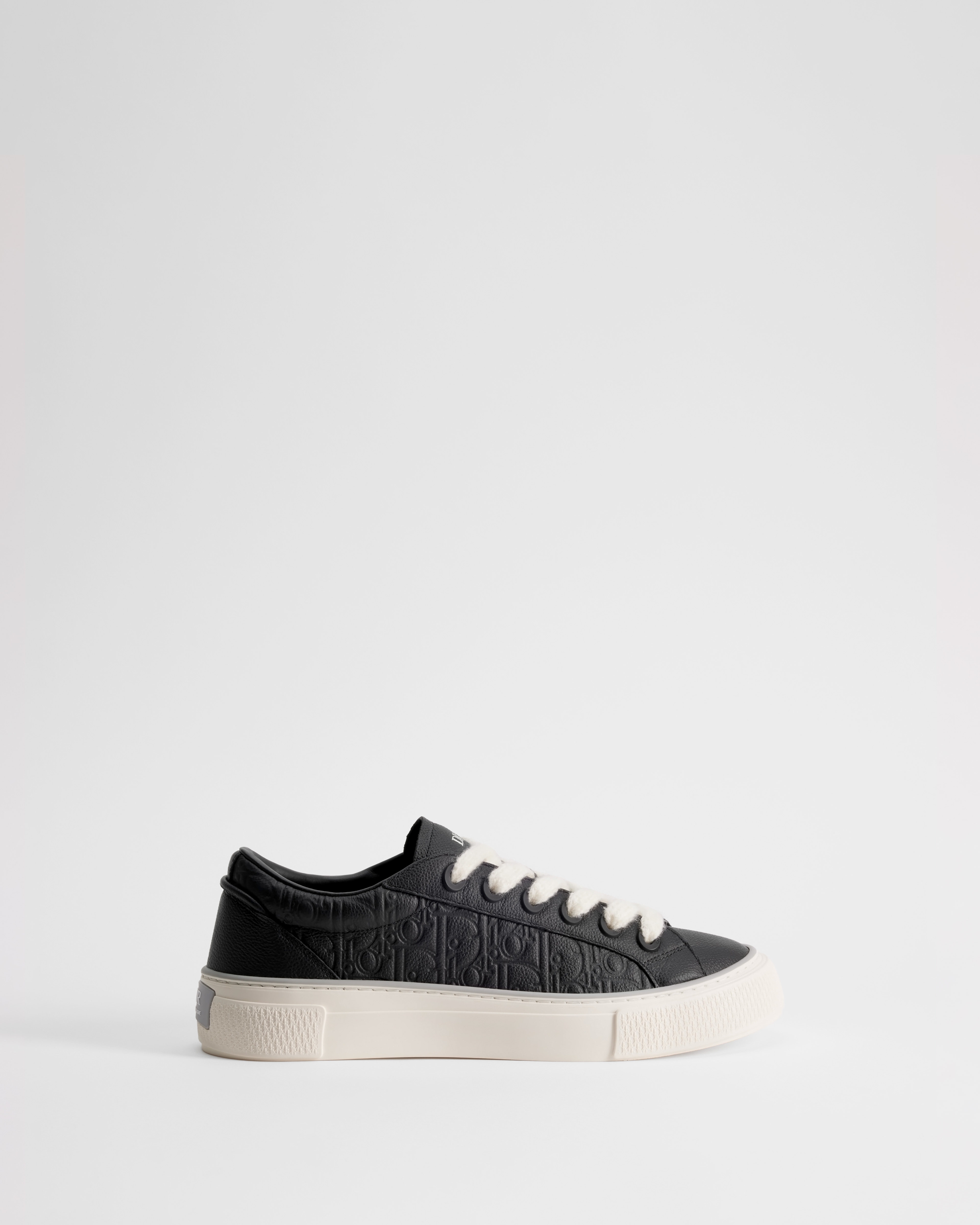 Sneaker B33 Spin Cuir de veau grainé noir et cuir Dior Gravity noir E02