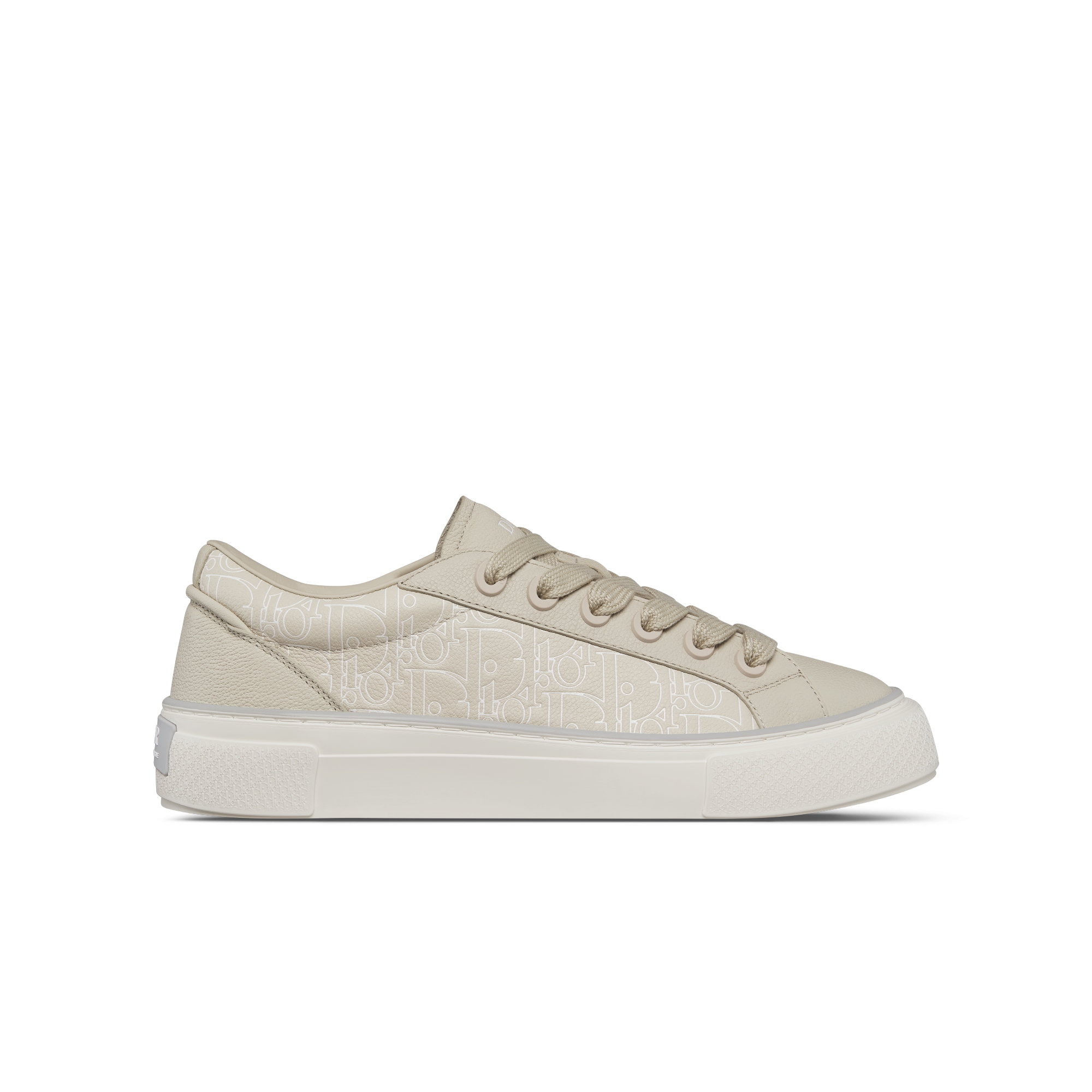 Sneaker B33 Spin Cuir de veau grainé beige et cuir Dior Gravity Outline beige E10