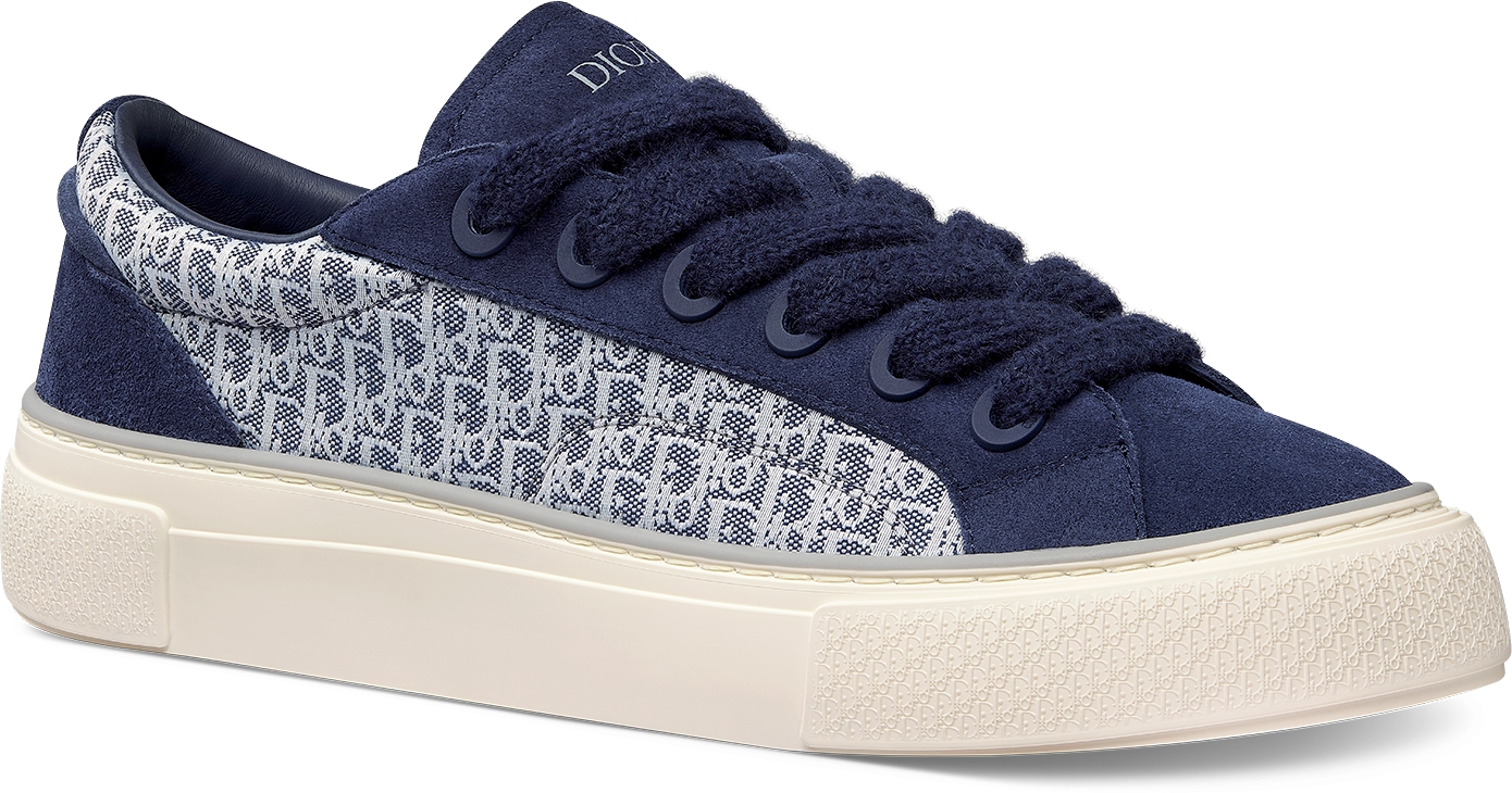 DIOR B33 Sneaker Navy Blue Dior Oblique Jacquard And Suede Size 42 Men