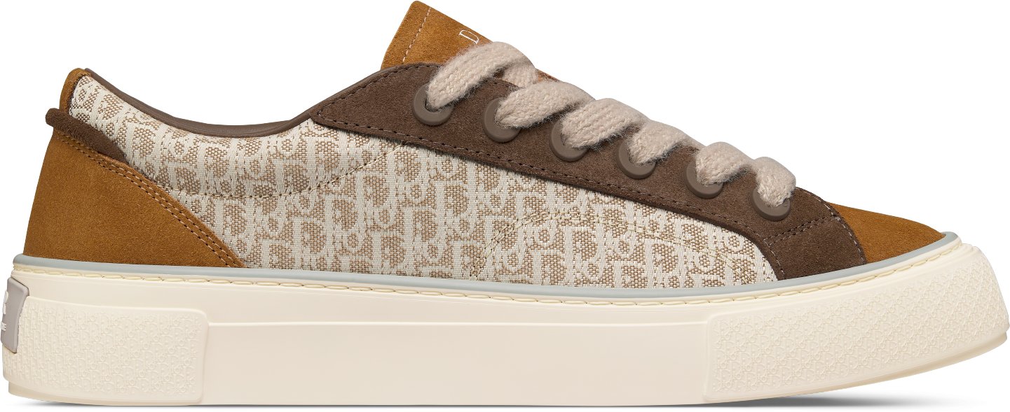 B33 Sneaker Navy Blue Dior Oblique Jacquard and Suede DIOR