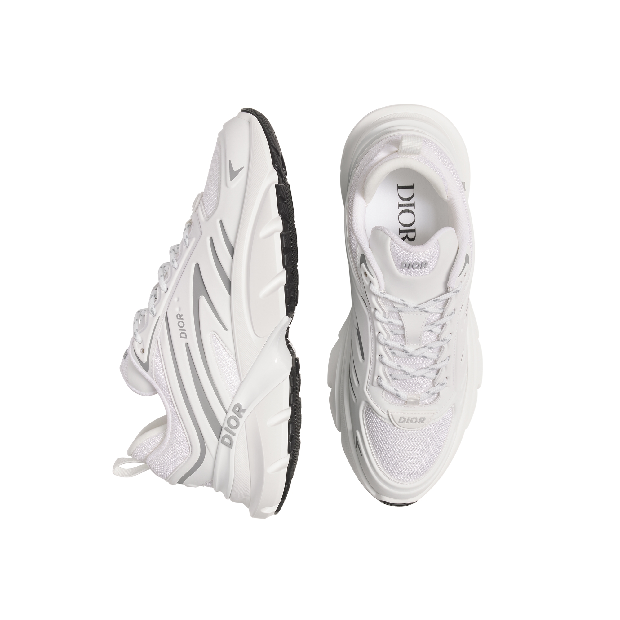 B44 Blade Sneaker White Technical Mesh and White Technical Fabric E06