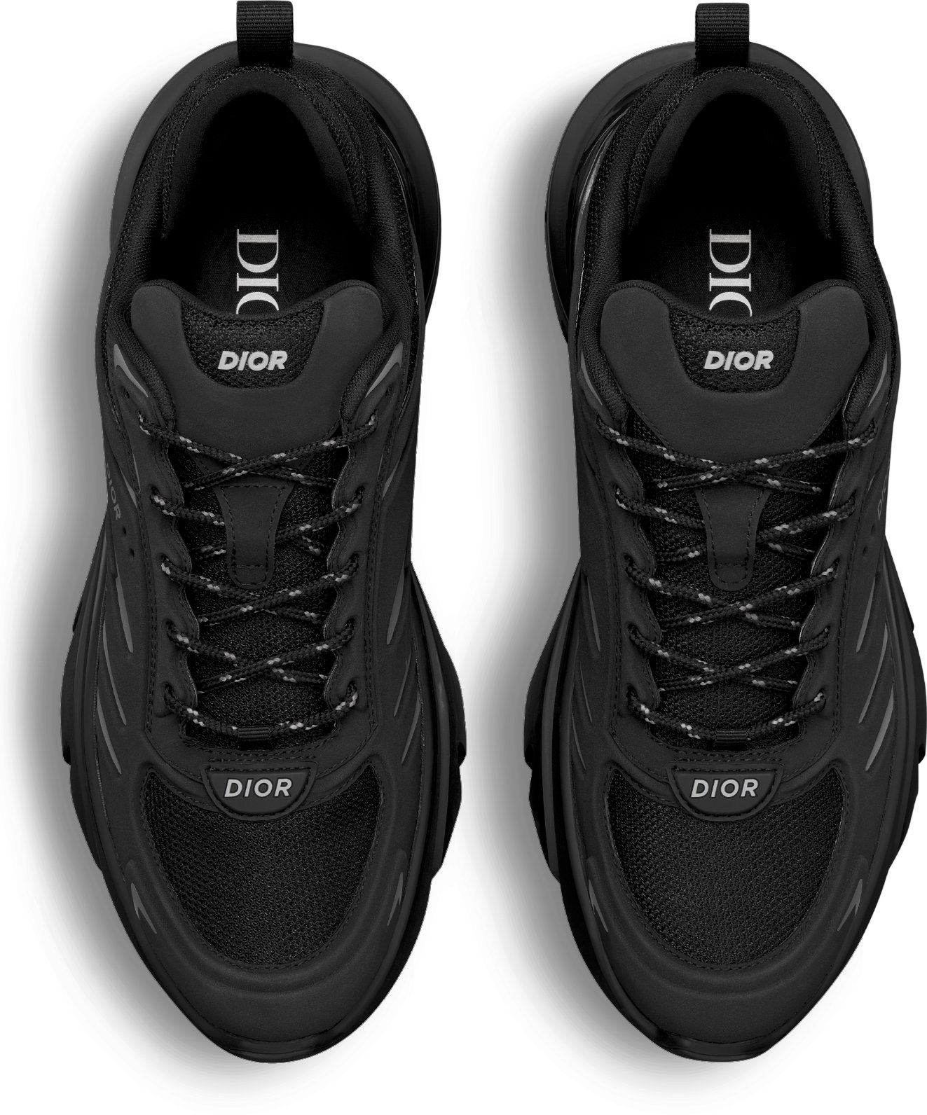 Dior fusion sneaker in black technical fabric store