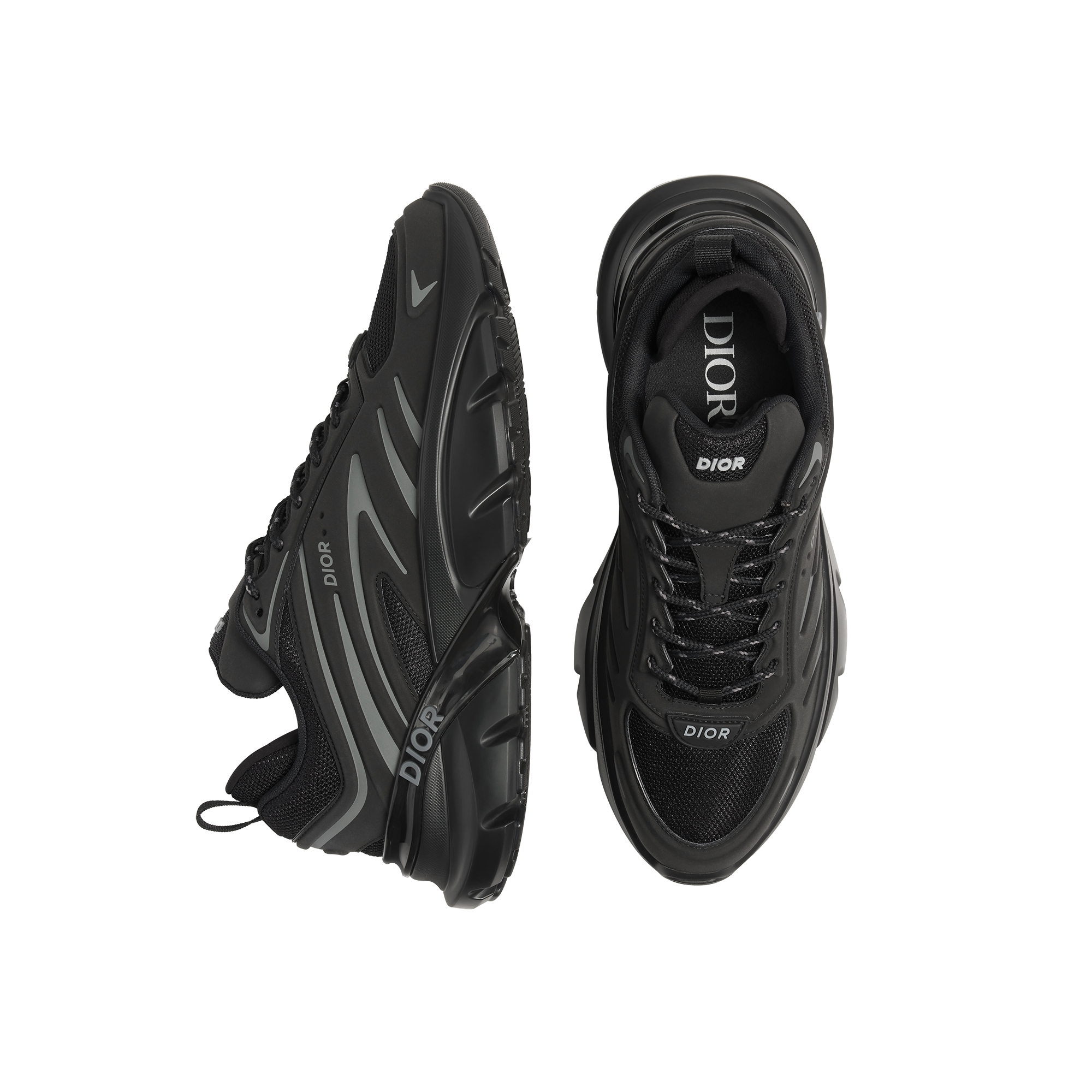 B44 Blade Sneaker Black Technical Mesh and Black Technical Fabric E06