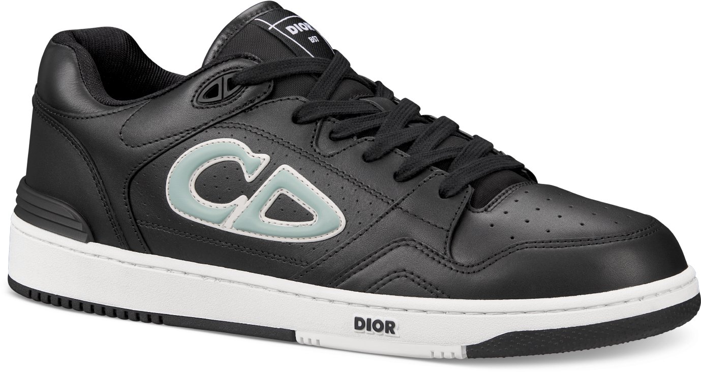 DIOR AND STONE ISLAND B57 Low Top Sneaker LIMITED AND NUMBERED EDITION Gray and Yellow Smooth Calfskin DIOR