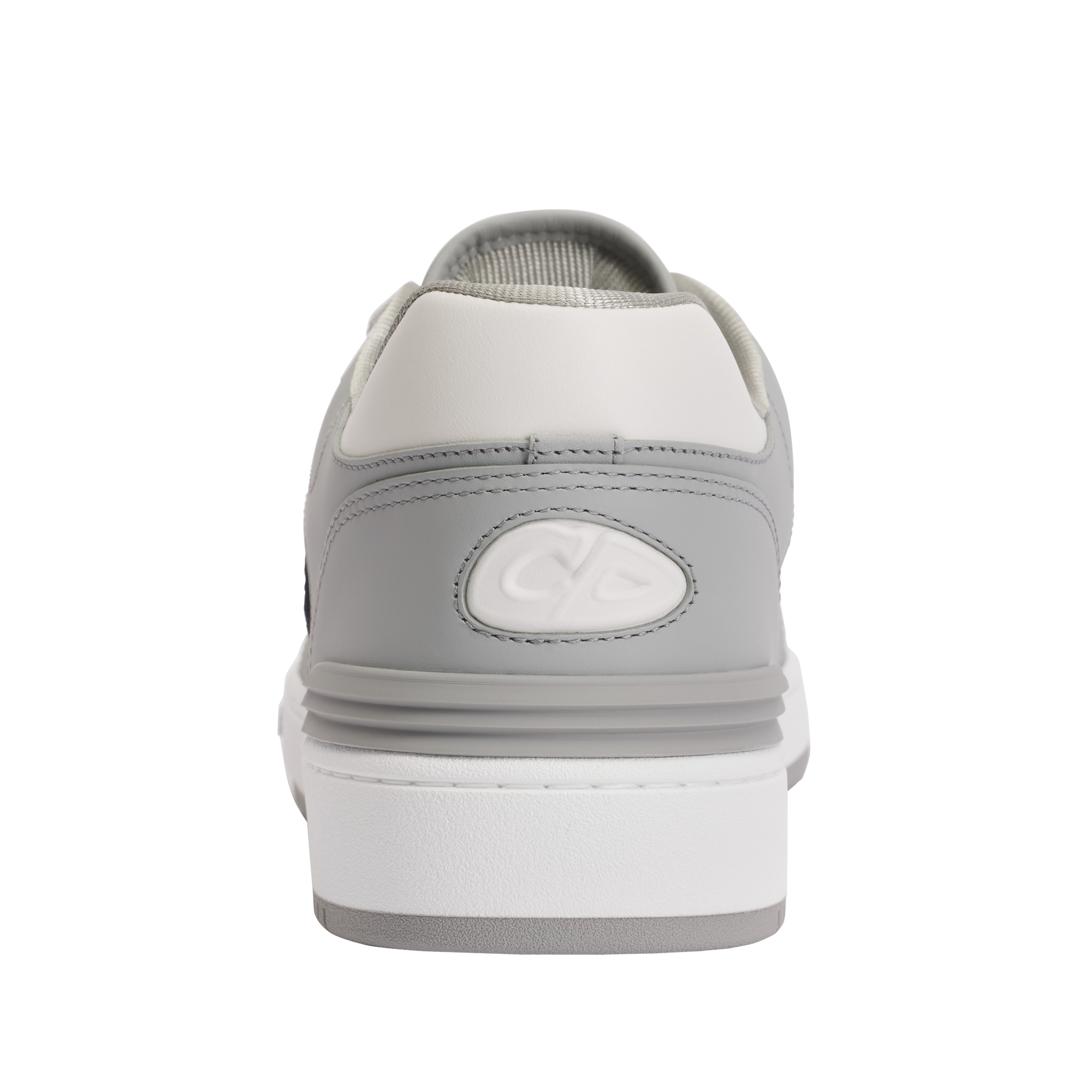 B57 Dribble Low-Top Sneaker Dior Gray and White Smooth Calfskin with Beige and Black Dior Oblique Jacquard E08