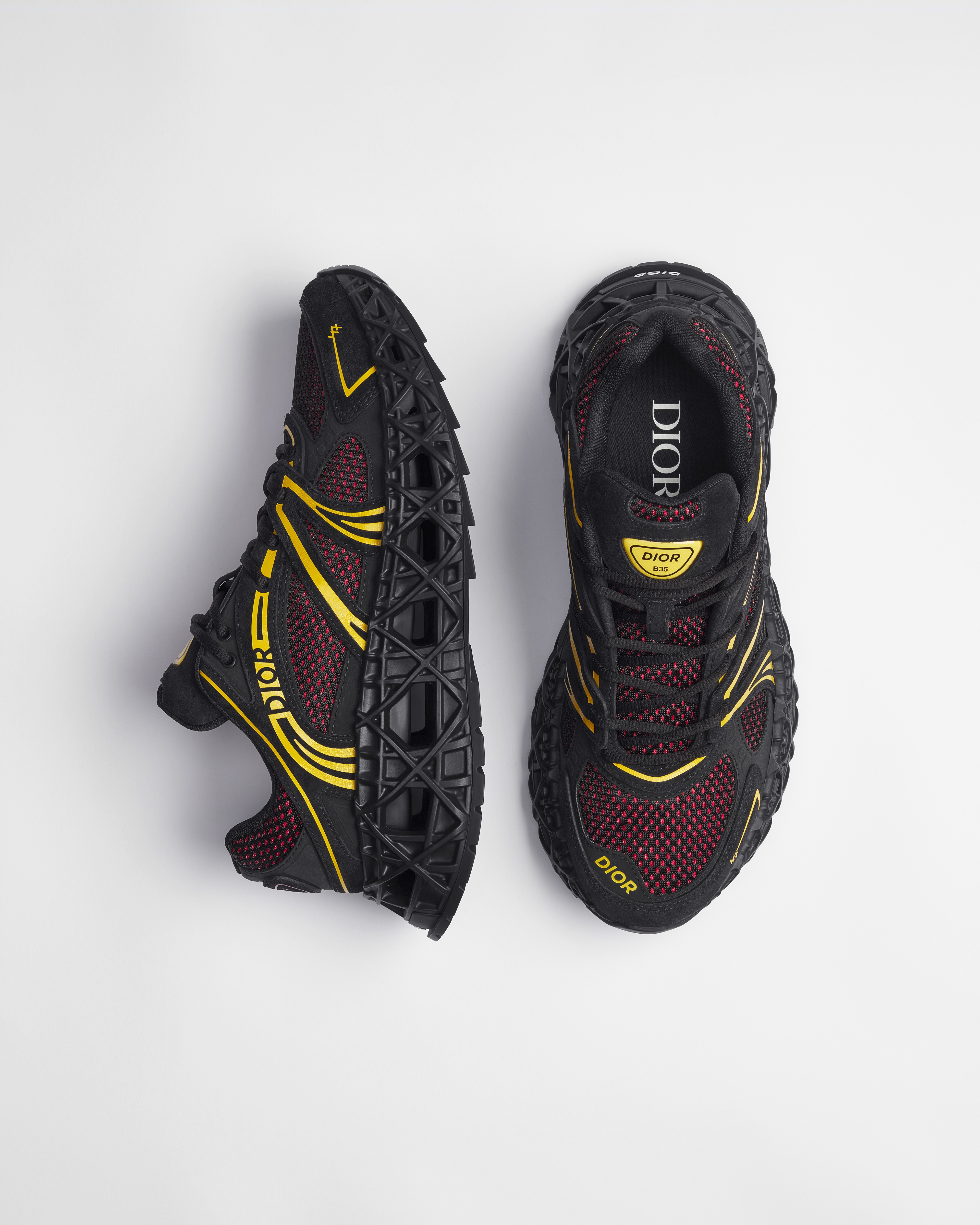 B35 NXXT スニーカー スエード・テクニカル ファブリック・テクニカル メッシュ E09