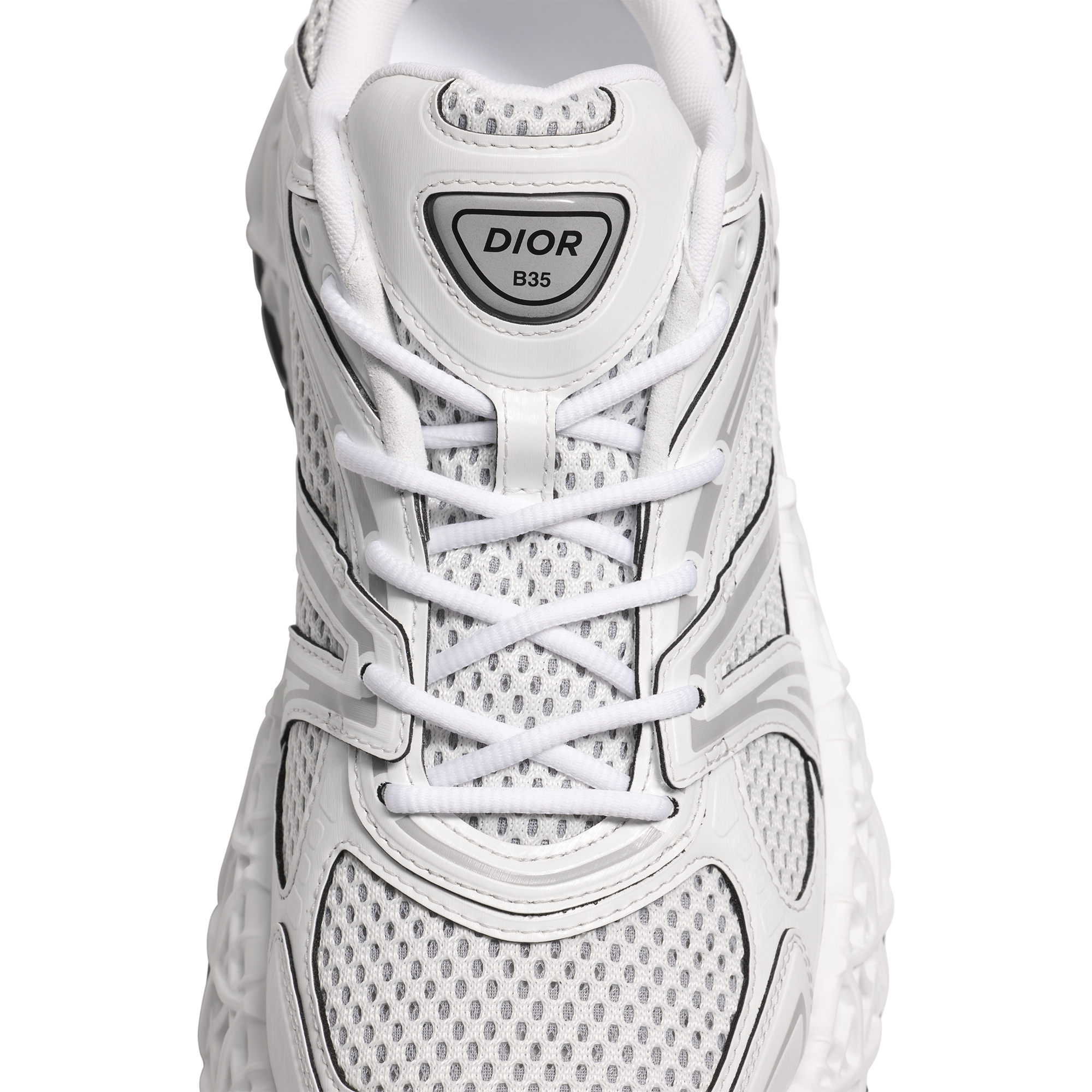 B35 NXXT Sneaker White Technical Fabric and White Technical Mesh E12