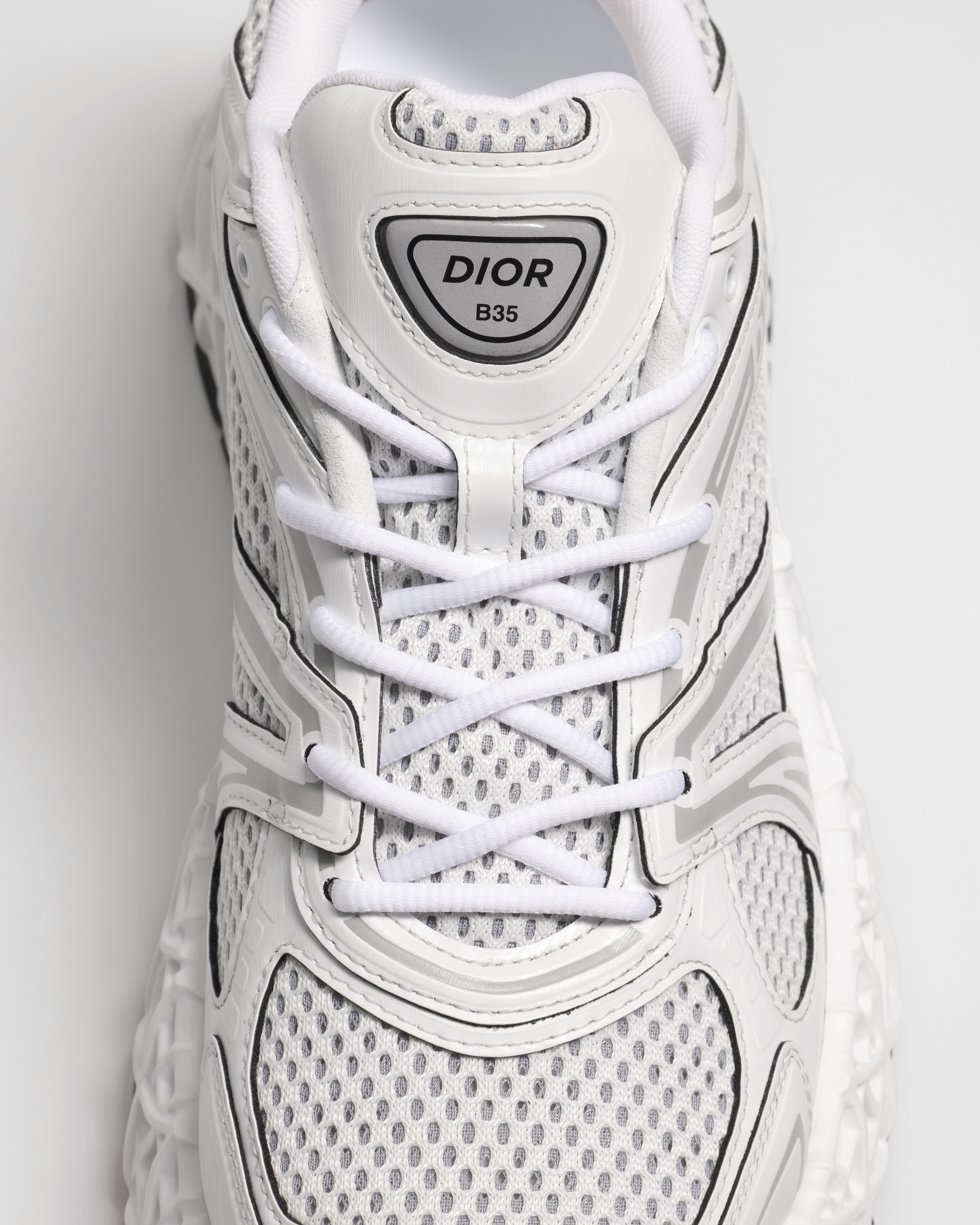 B35 NXXT Sneaker White Technical Fabric and White Technical Mesh E12