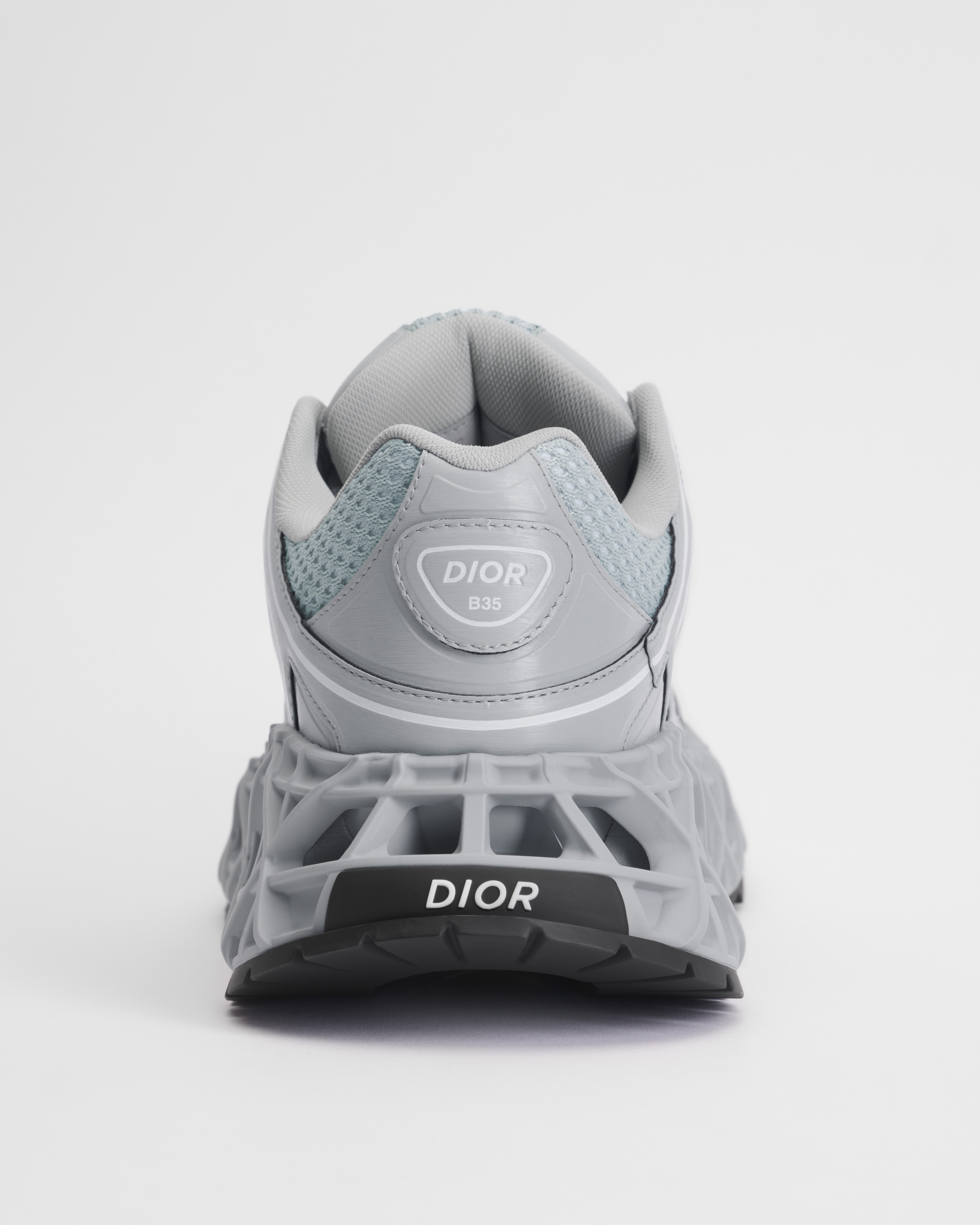 B35 NXXT Sneaker Gray Technical Fabric and Gray Technical Mesh E08