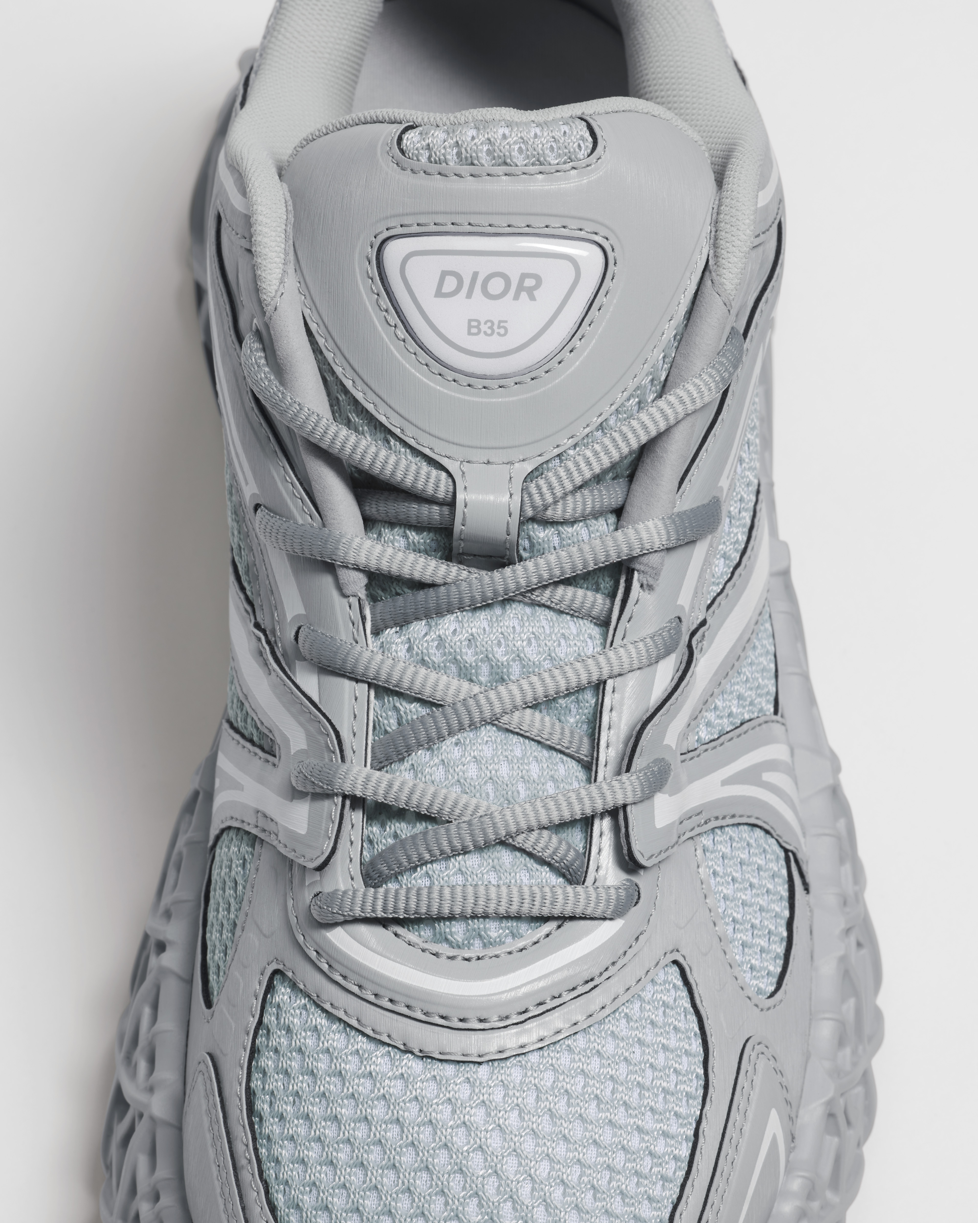 B35 NXXT Sneaker Gray Technical Fabric and Gray Technical Mesh E12