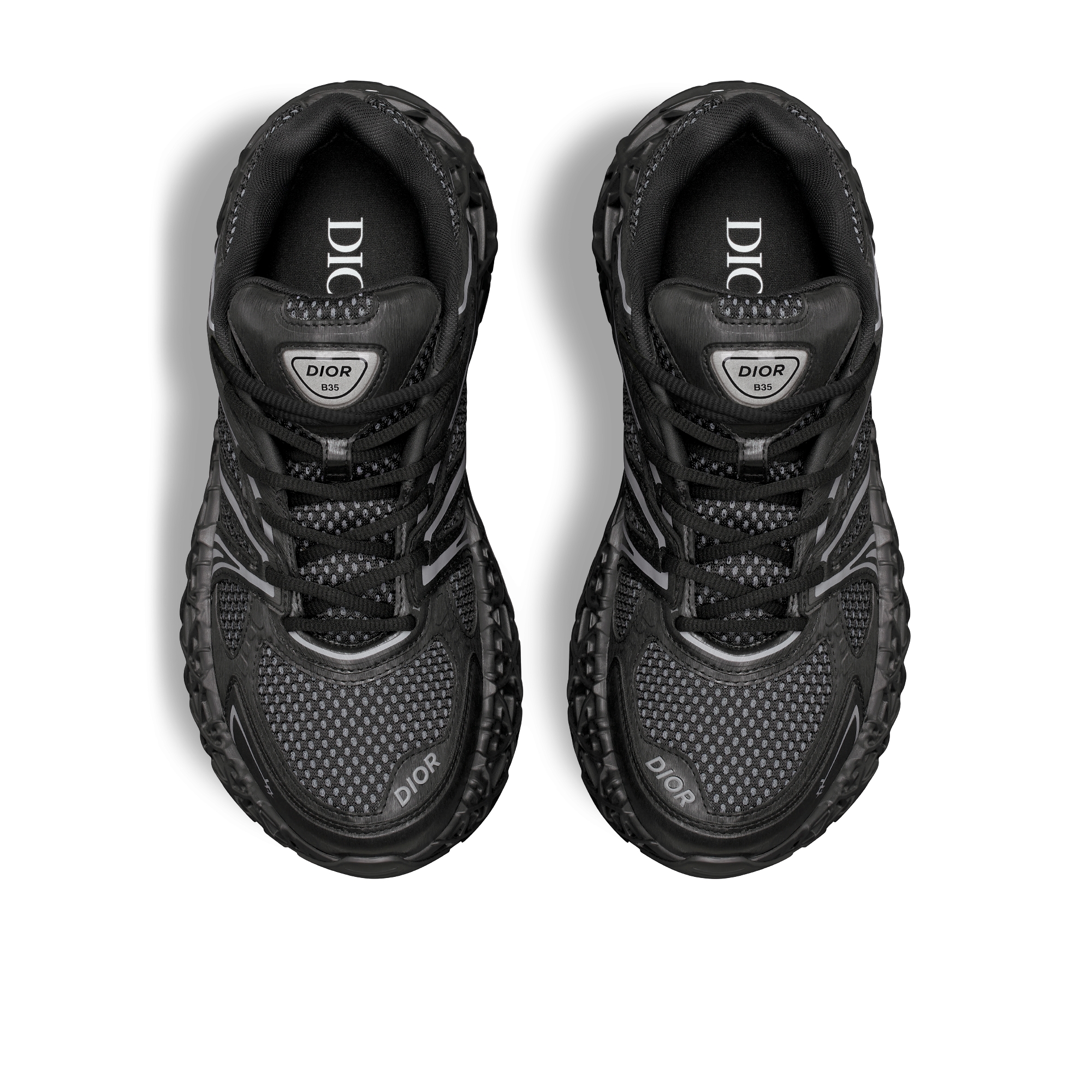 B35 NXXT Sneaker Black Technical Fabric and Black Technical Mesh E06
