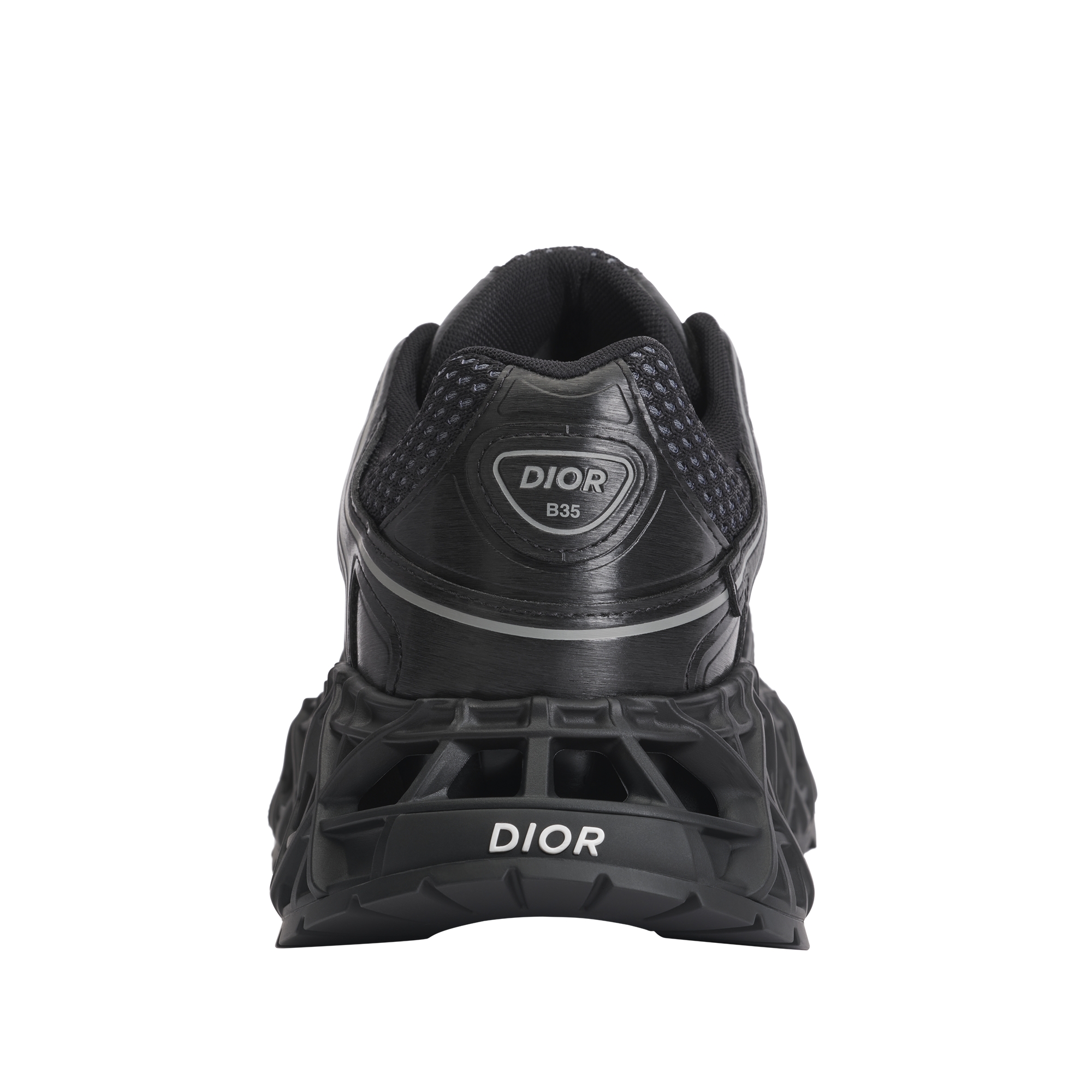 B35 NXXT Sneaker Black Technical Fabric and Black Technical Mesh E08