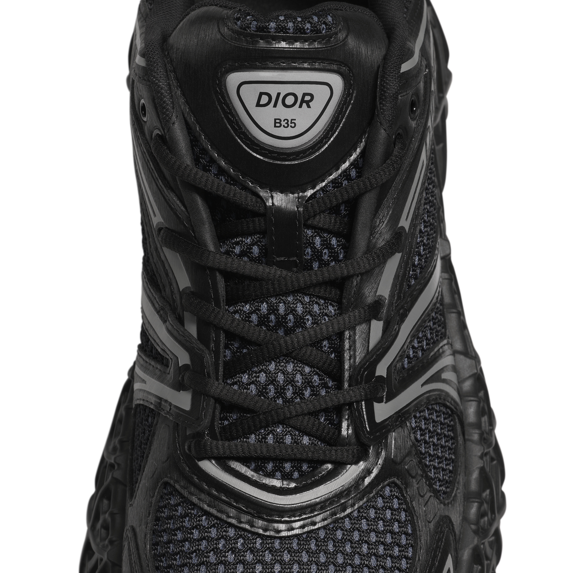 B35 NXXT Sneaker Black Technical Fabric and Black Technical Mesh E12