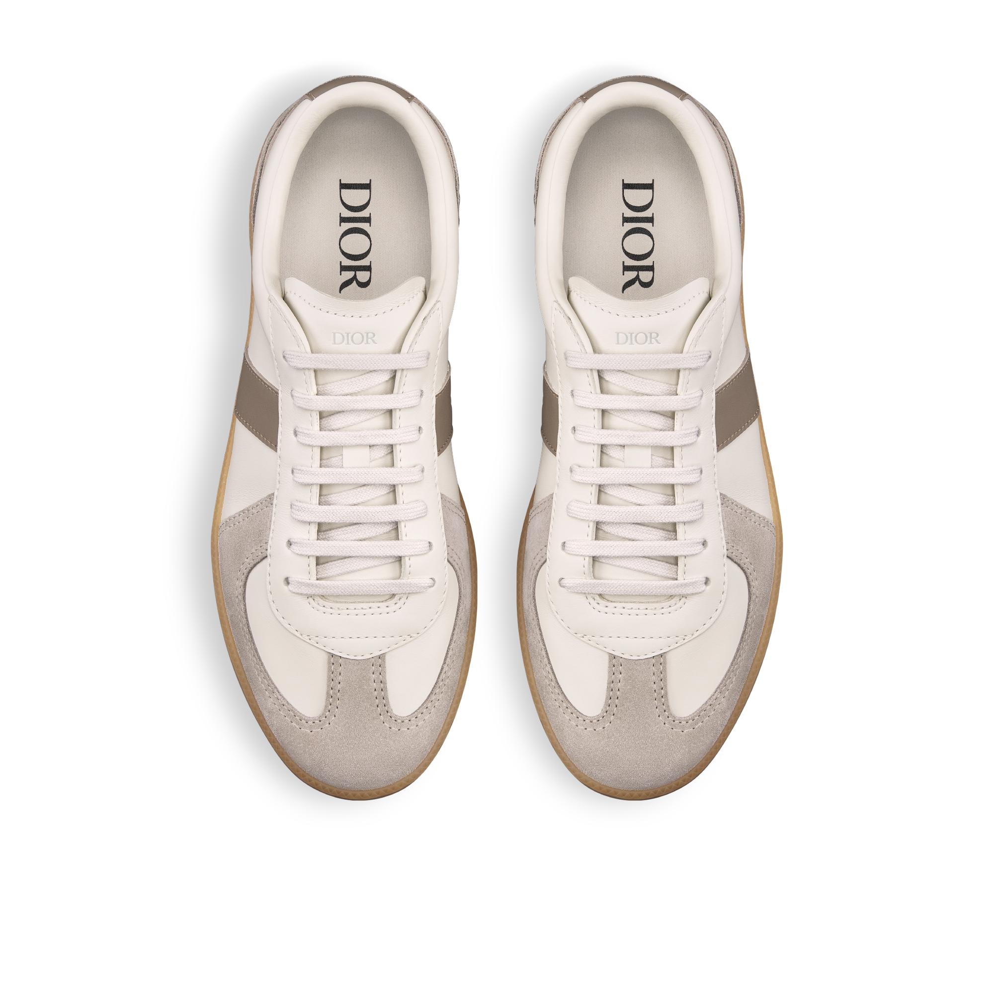 B01 Matchpoint Sneaker Gray and White Smooth Calfskin with Gray Suede E06