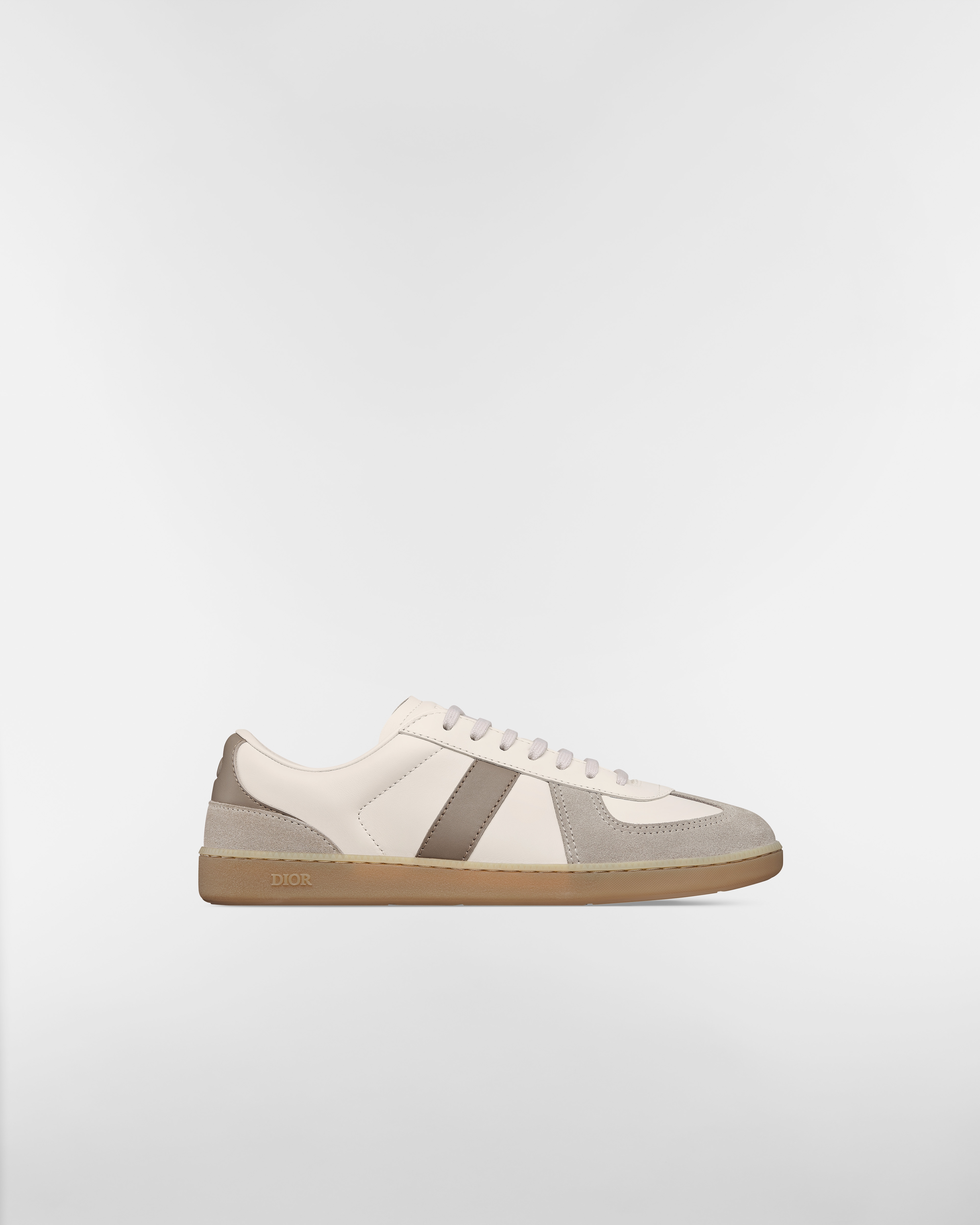 B01 Matchpoint Sneaker Gray and White Smooth Calfskin with Gray Suede E02