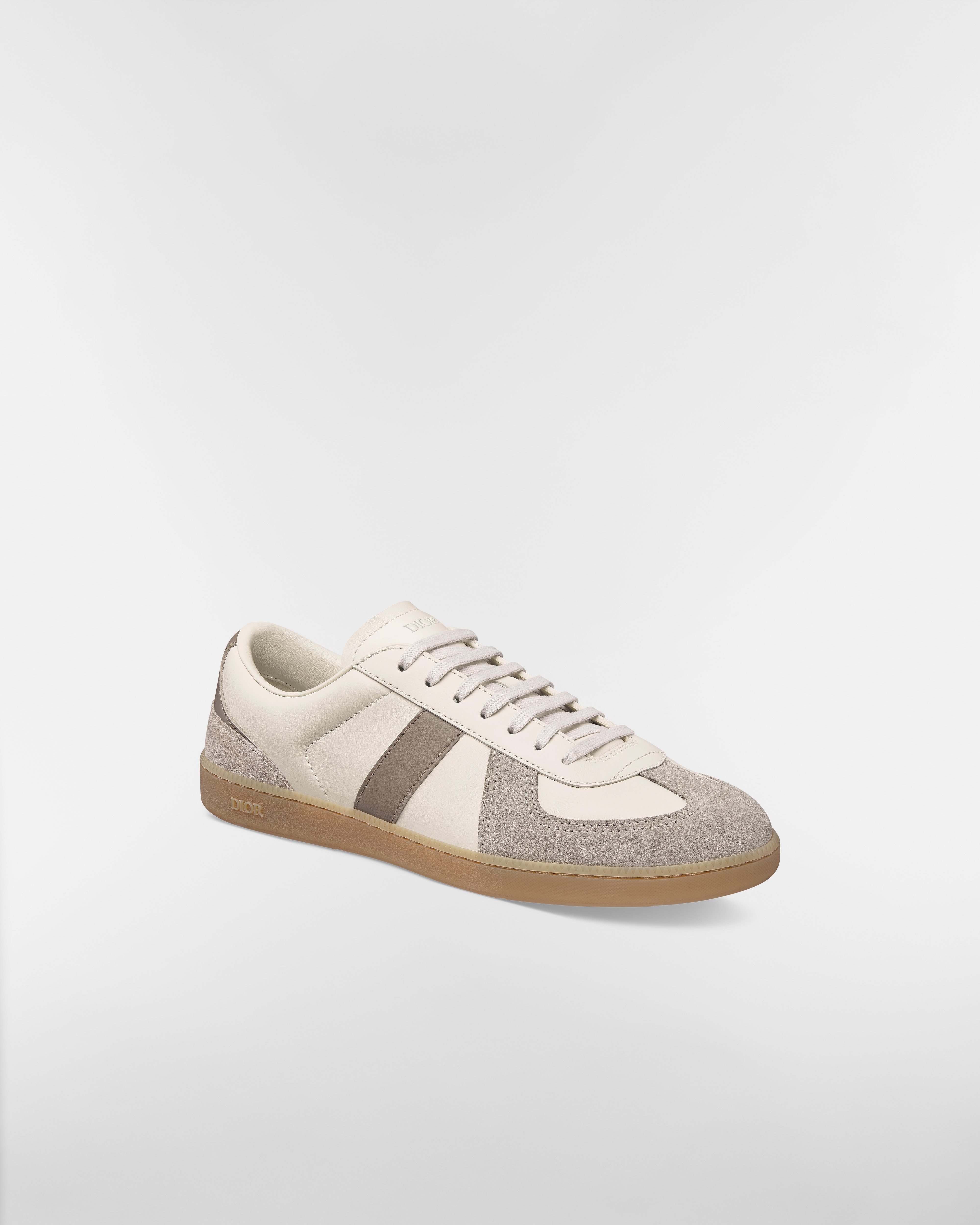 B01 Matchpoint Sneaker Gray and White Smooth Calfskin with Gray Suede E03