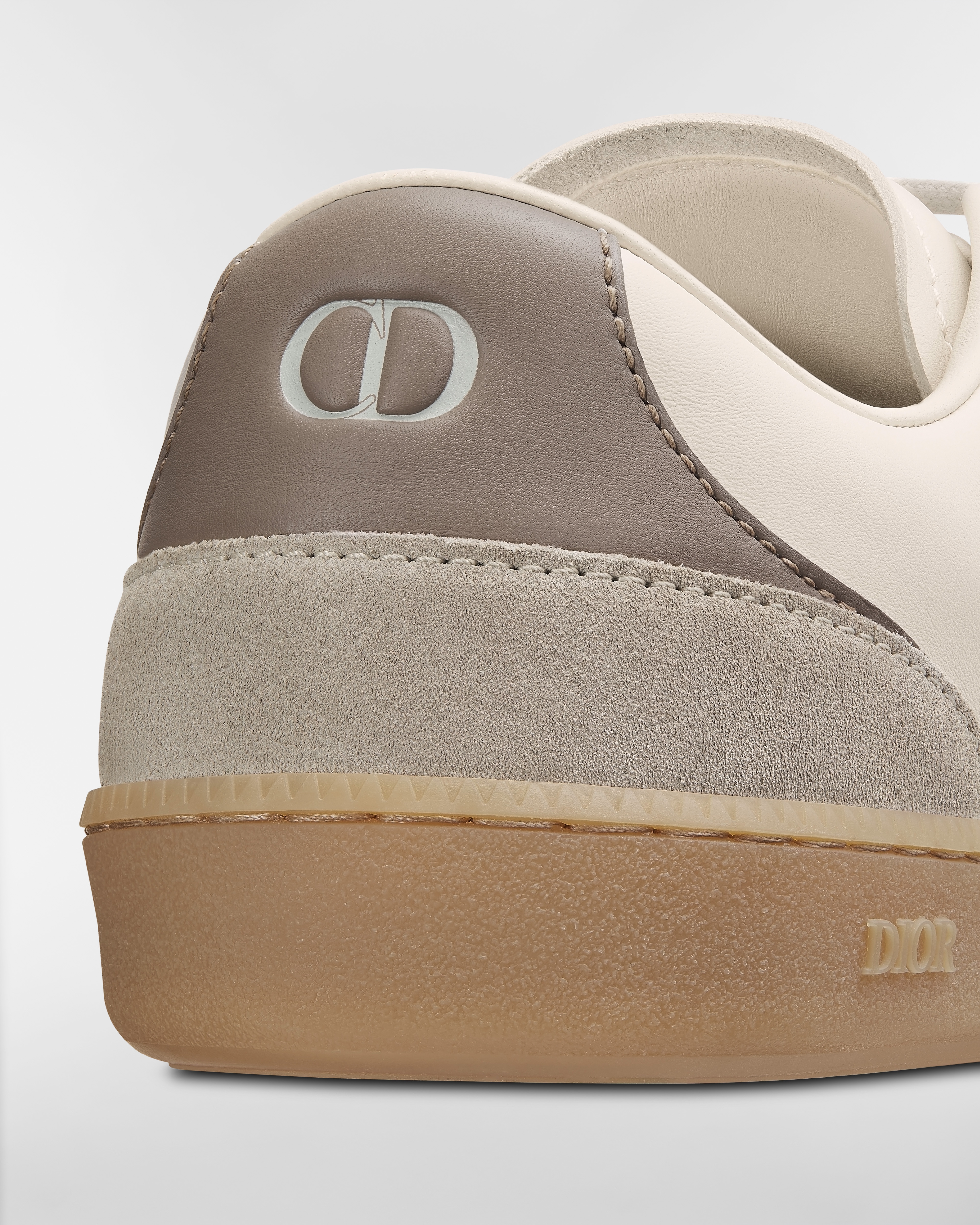 B01 Matchpoint Sneaker Gray and White Smooth Calfskin with Gray Suede E09