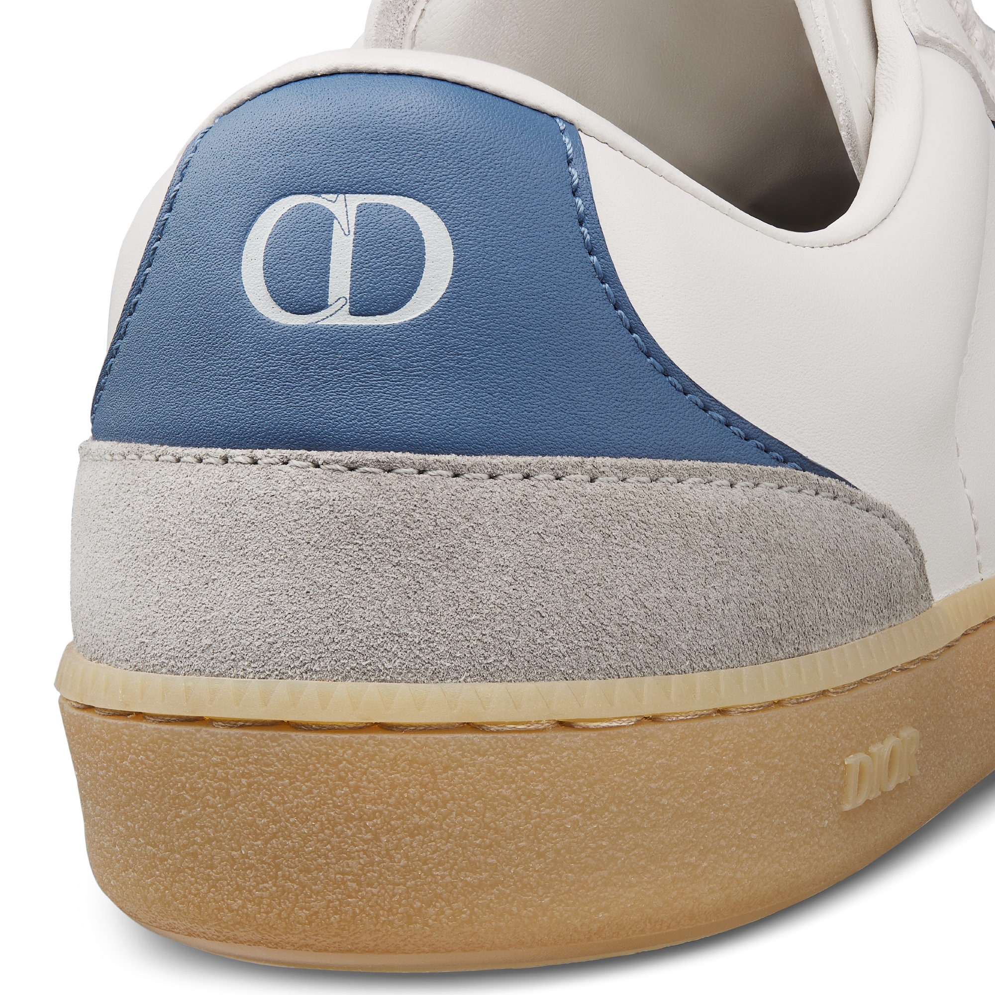 B01 Matchpoint Sneaker Blue and White Smooth Calfskin with Gray Suede E09