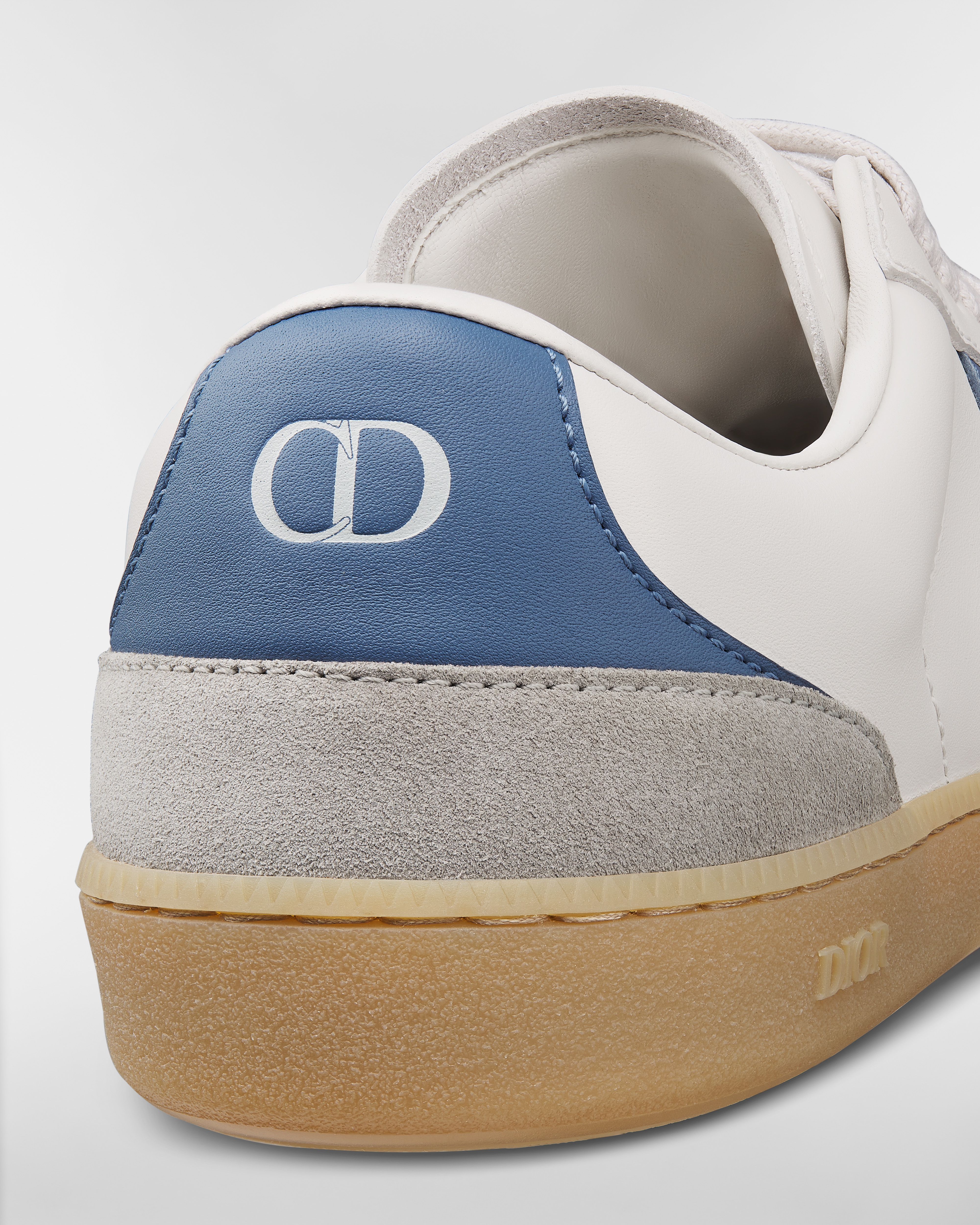 B01 Matchpoint Sneaker Blue and White Smooth Calfskin with Gray Suede E09