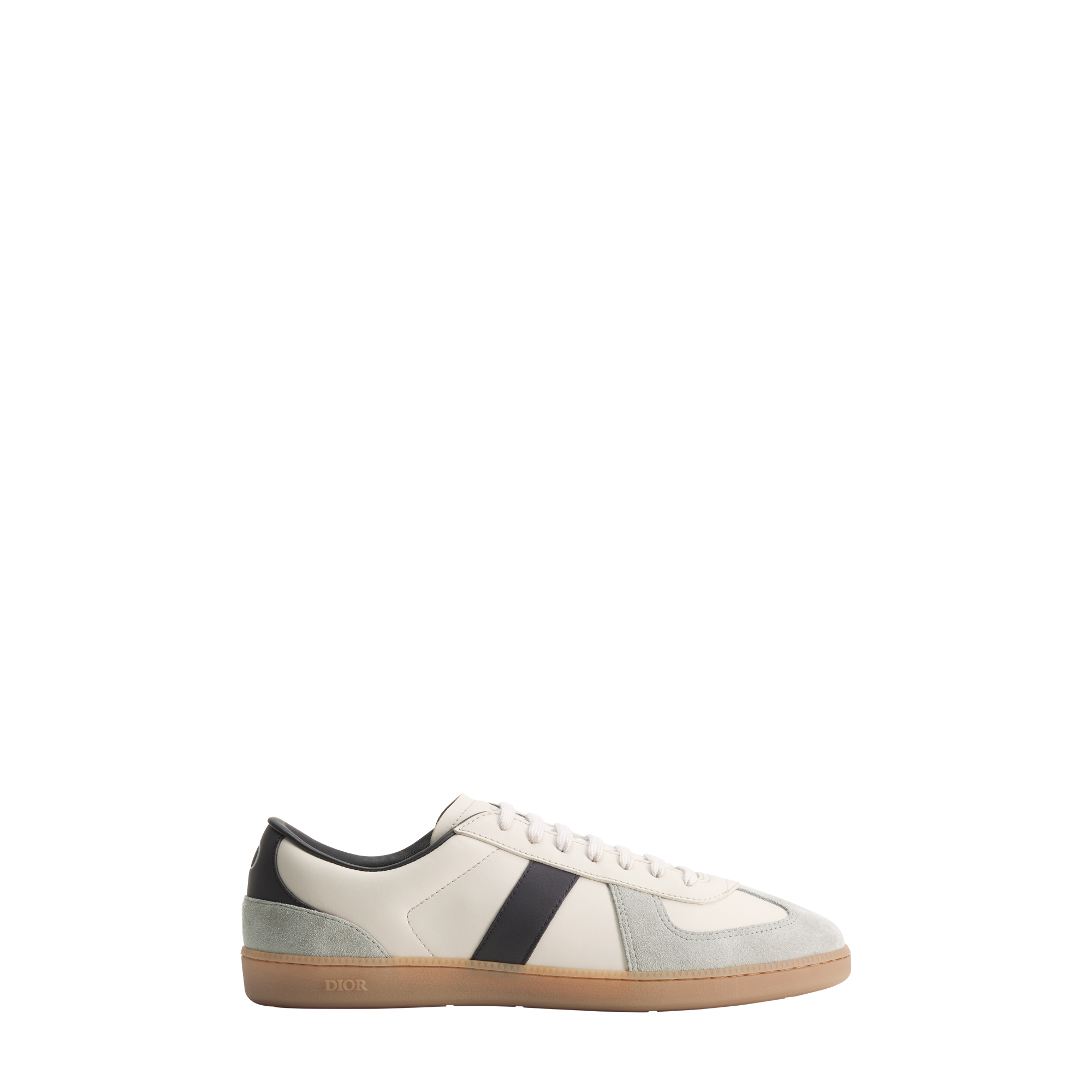 B01 Matchpoint Sneaker Black and White Smooth Calfskin with Gray Suede E02