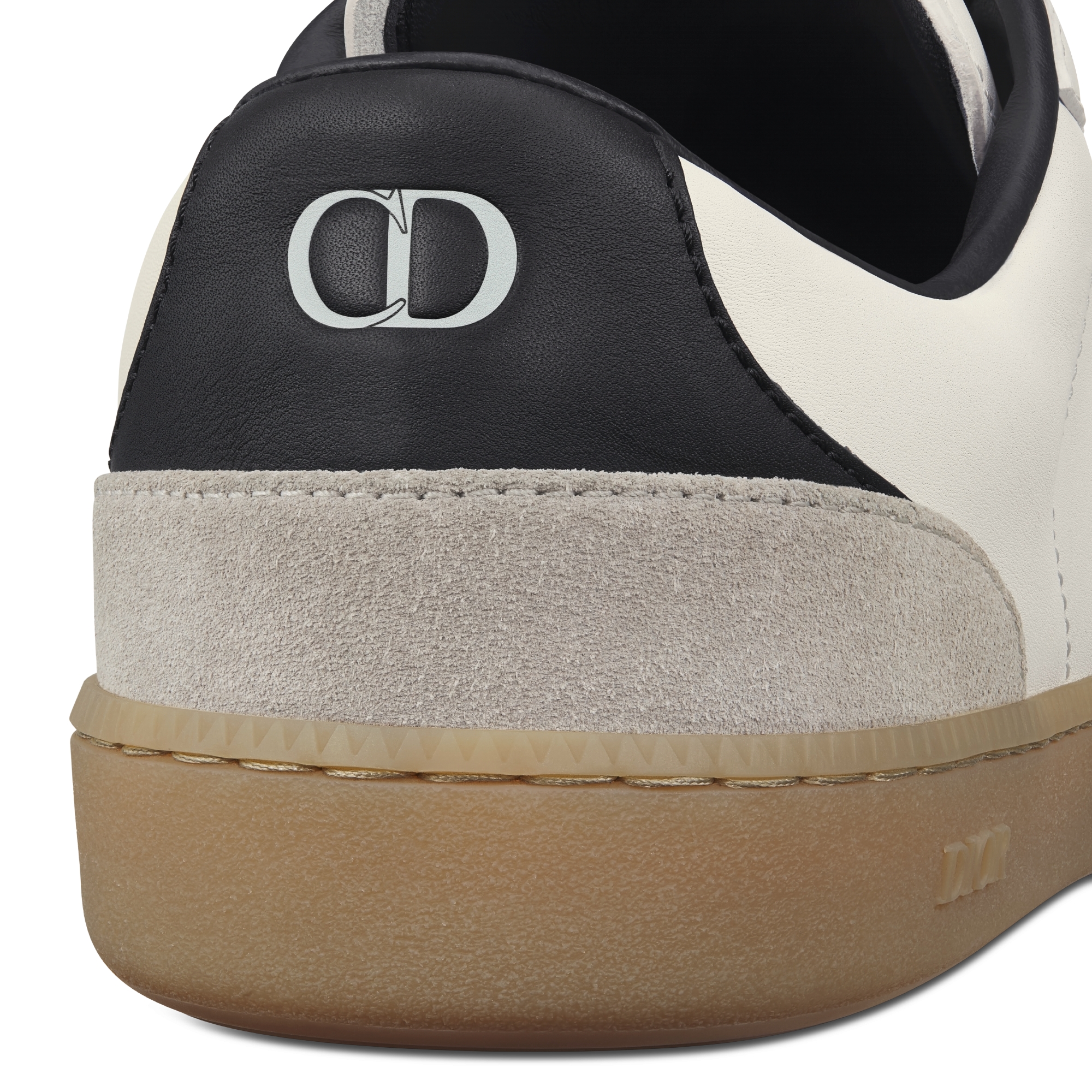 B01 Matchpoint Sneaker Black and White Smooth Calfskin with Gray Suede E09