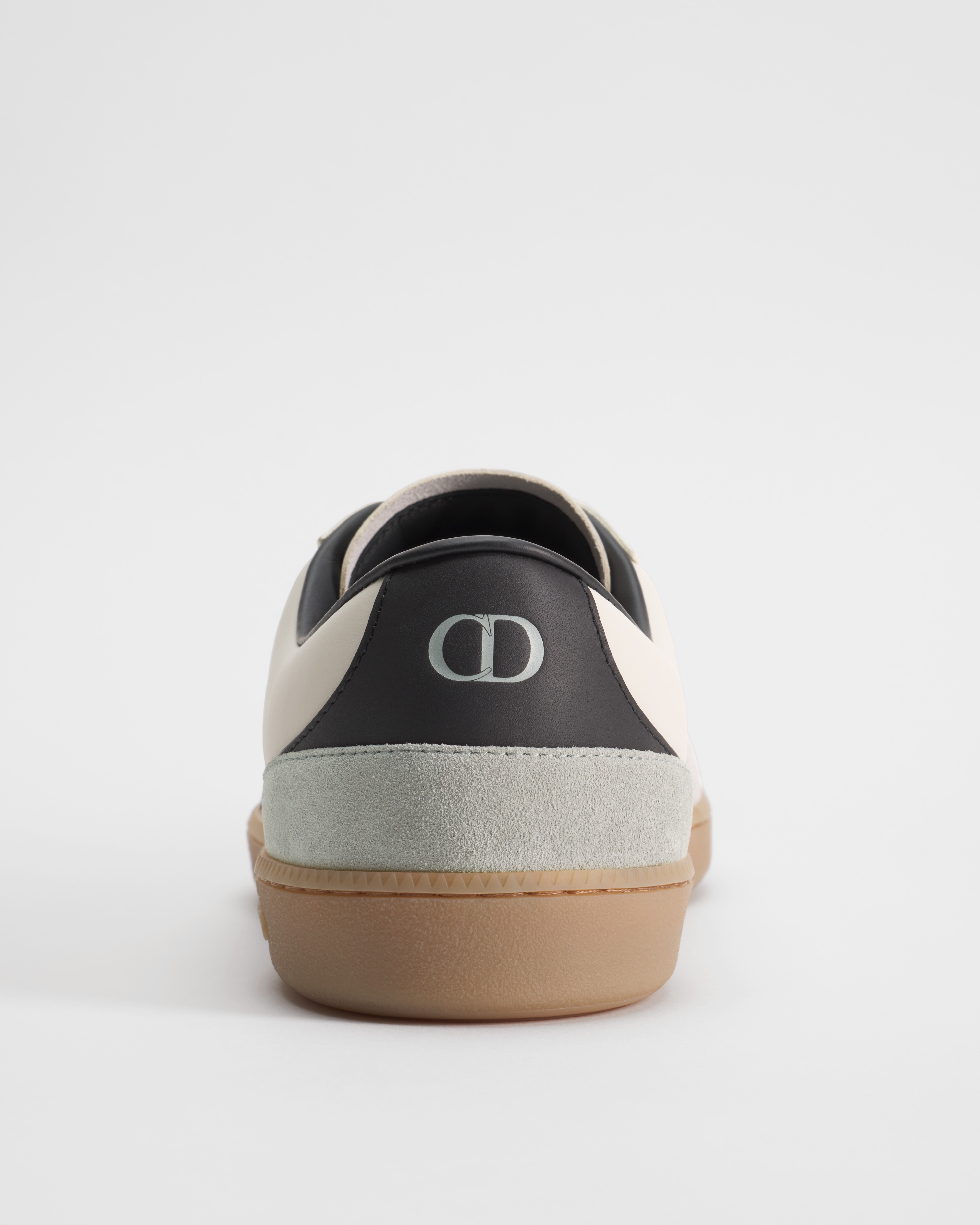B01 Matchpoint Sneaker Black and White Smooth Calfskin with Gray Suede E08