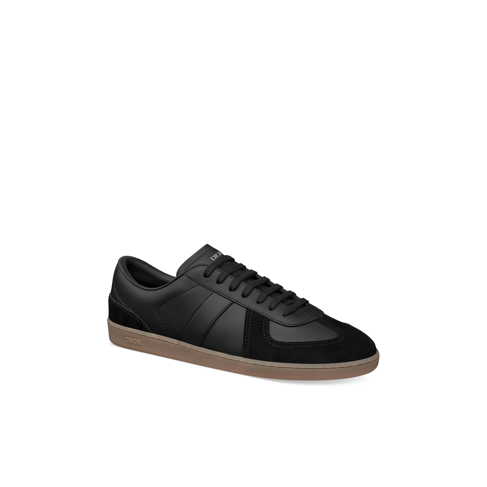 B01 Matchpoint Sneaker Black Smooth Calfskin and Black Suede E03