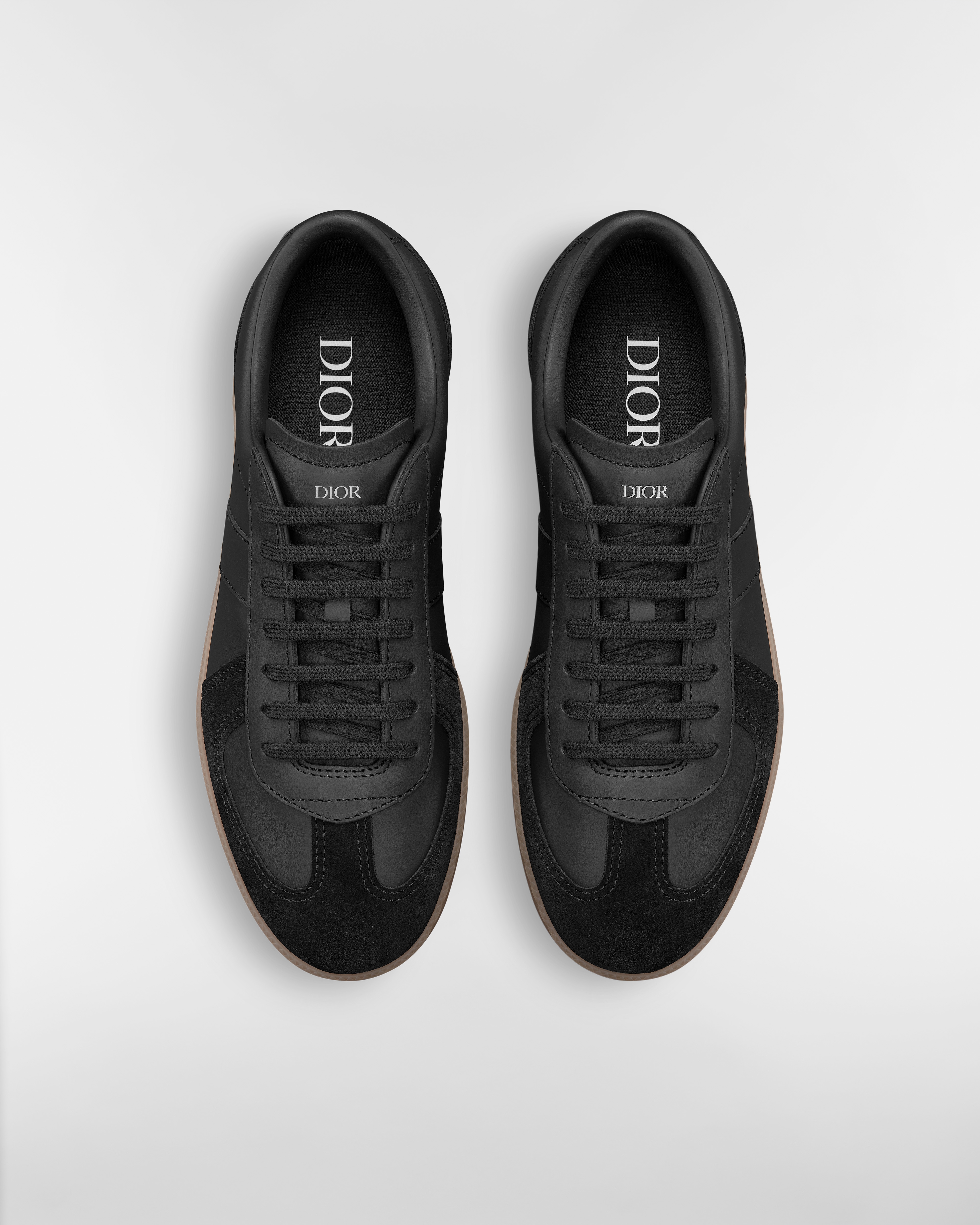 B01 Matchpoint Sneaker Black Smooth Calfskin and Black Suede E06
