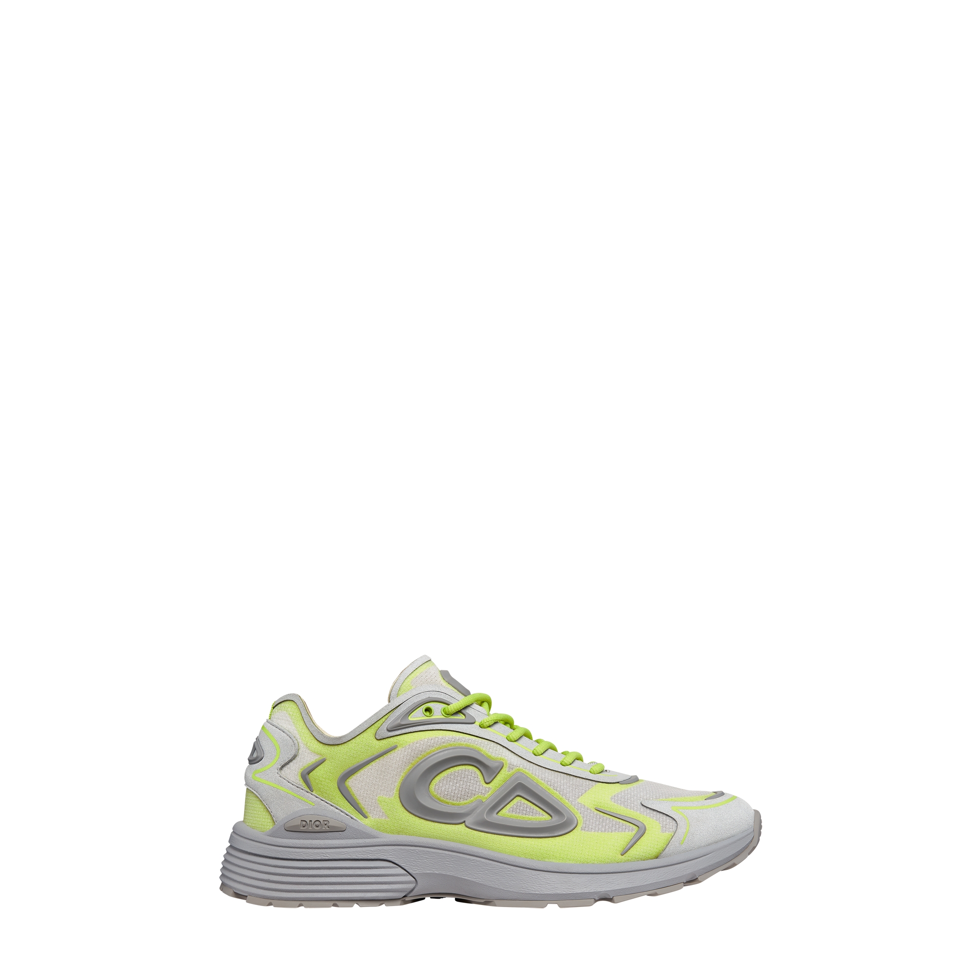  White Semi-Transparent N3O Nylon, Gray and Green Technical Fabric and Gray Rubber