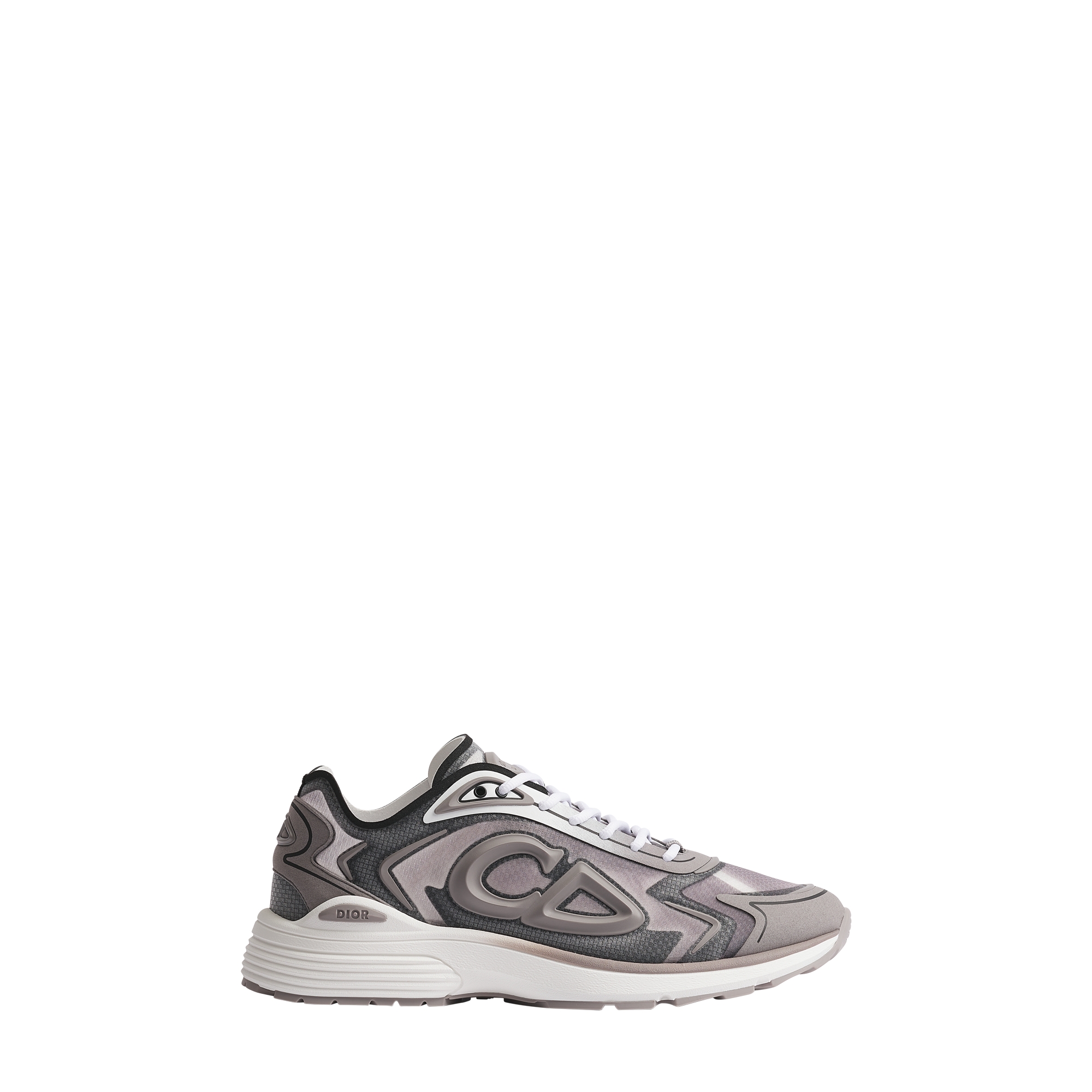 B30 Countdown Tech Sneaker Gray Gradient Semi-Transparent N3O Nylon, Gray Technical Fabric and Gray Rubber E02