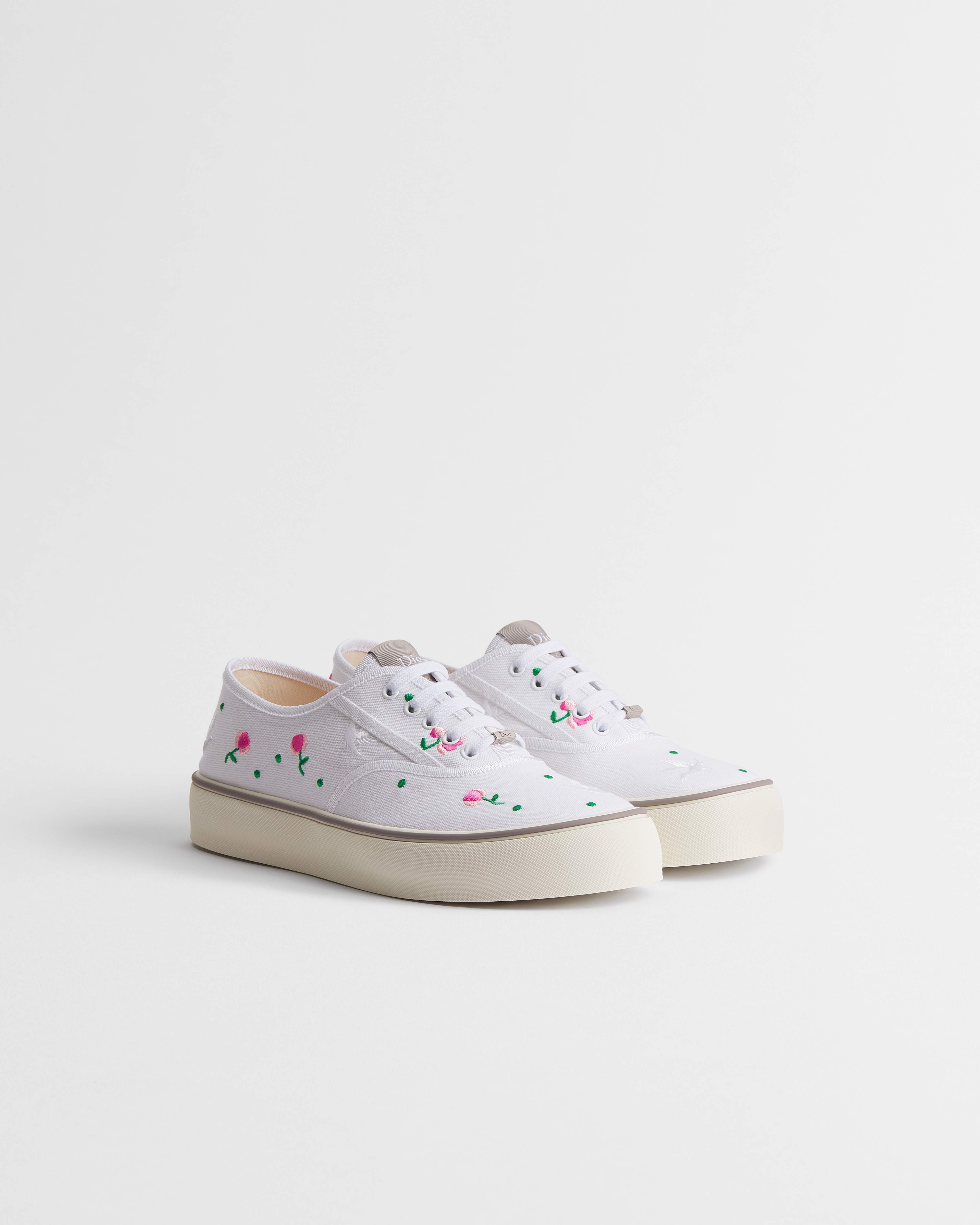 Dior Saltwind スニーカー Doves & Roses エンブロイダリー コットン E03