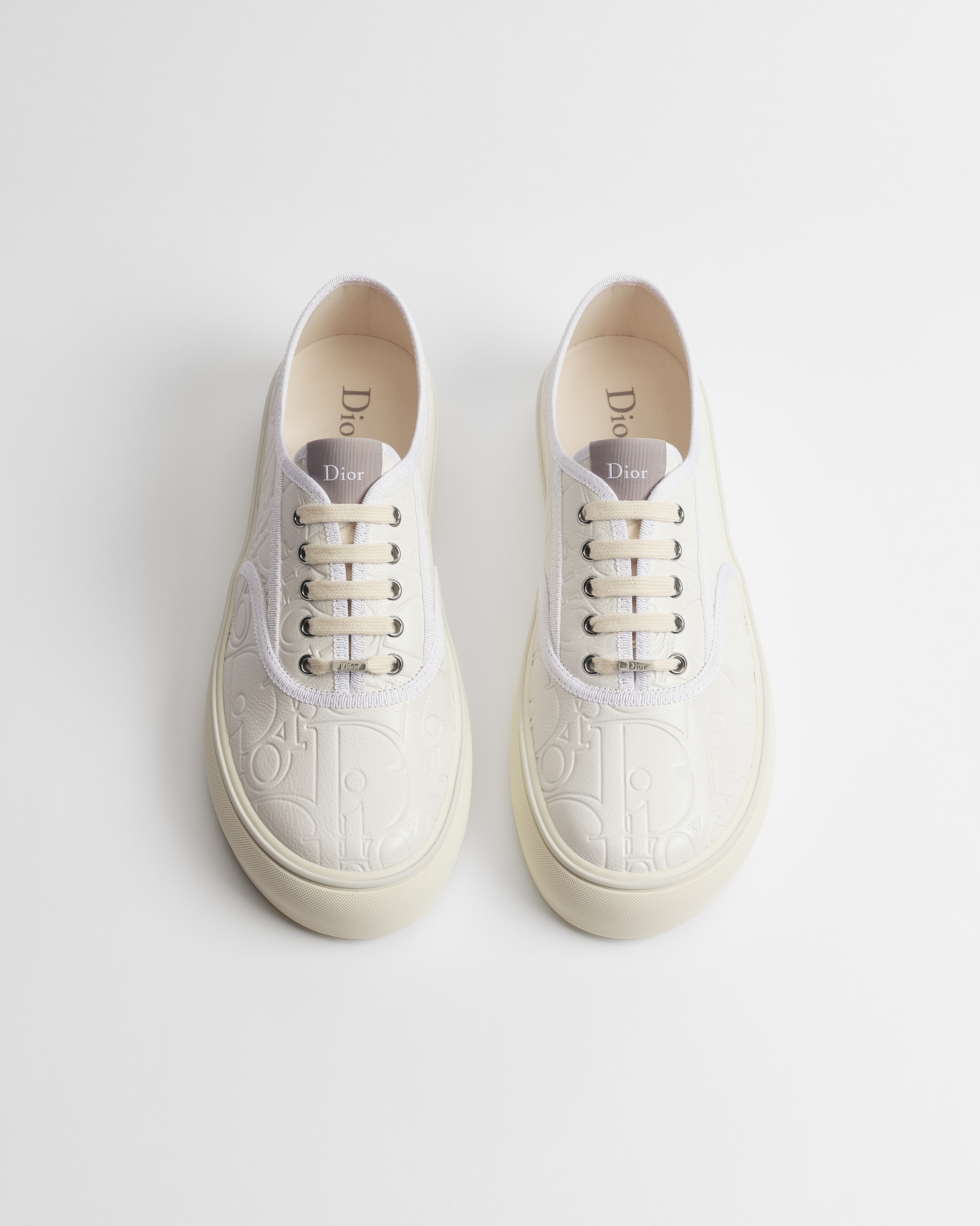 Sneaker Dior Saltwind Cuir lisse Dior Gravity blanc E06