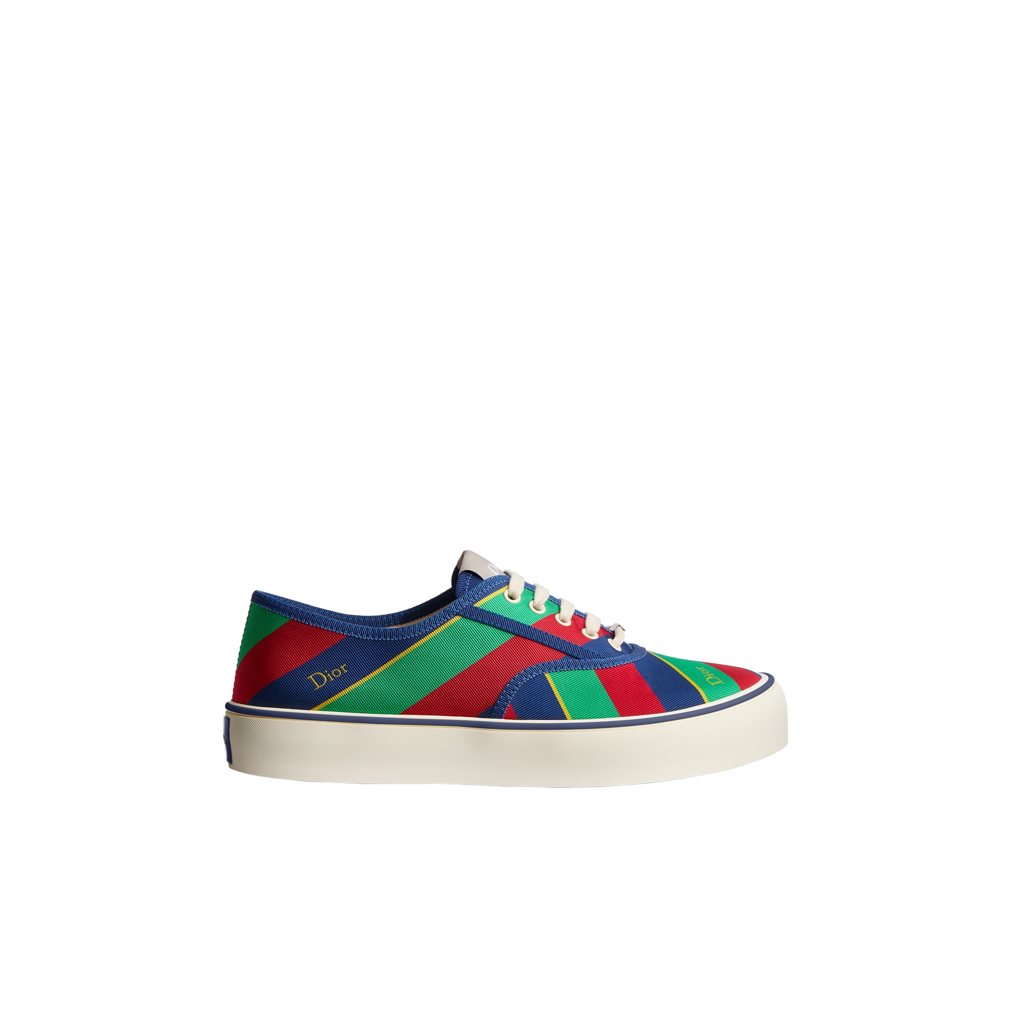 Dior Saltwind Sneaker Multicolor Striped Cotton and Technical Fabric E02
