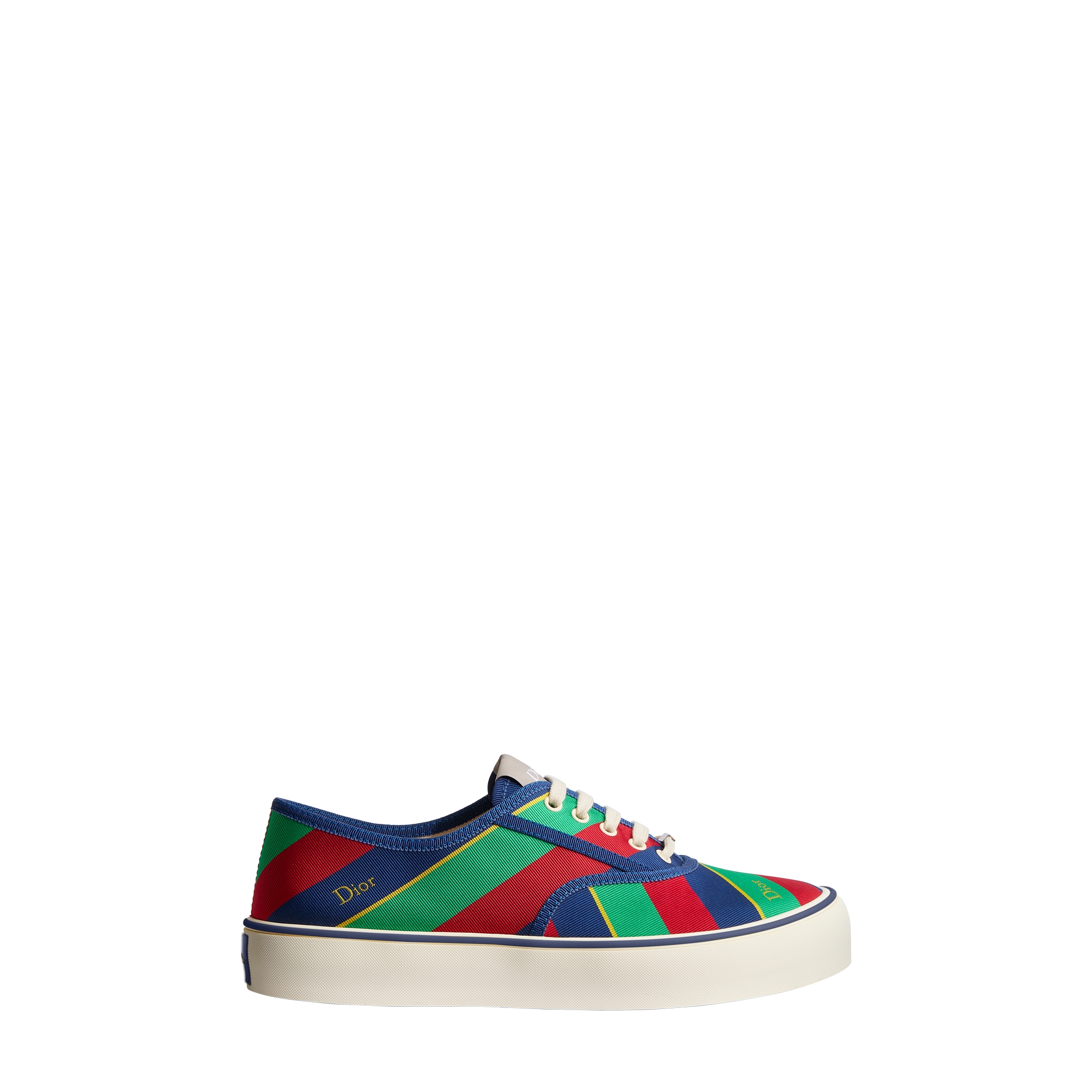 Dior Saltwind Sneaker Multicolor Striped Cotton and Technical Fabric E02