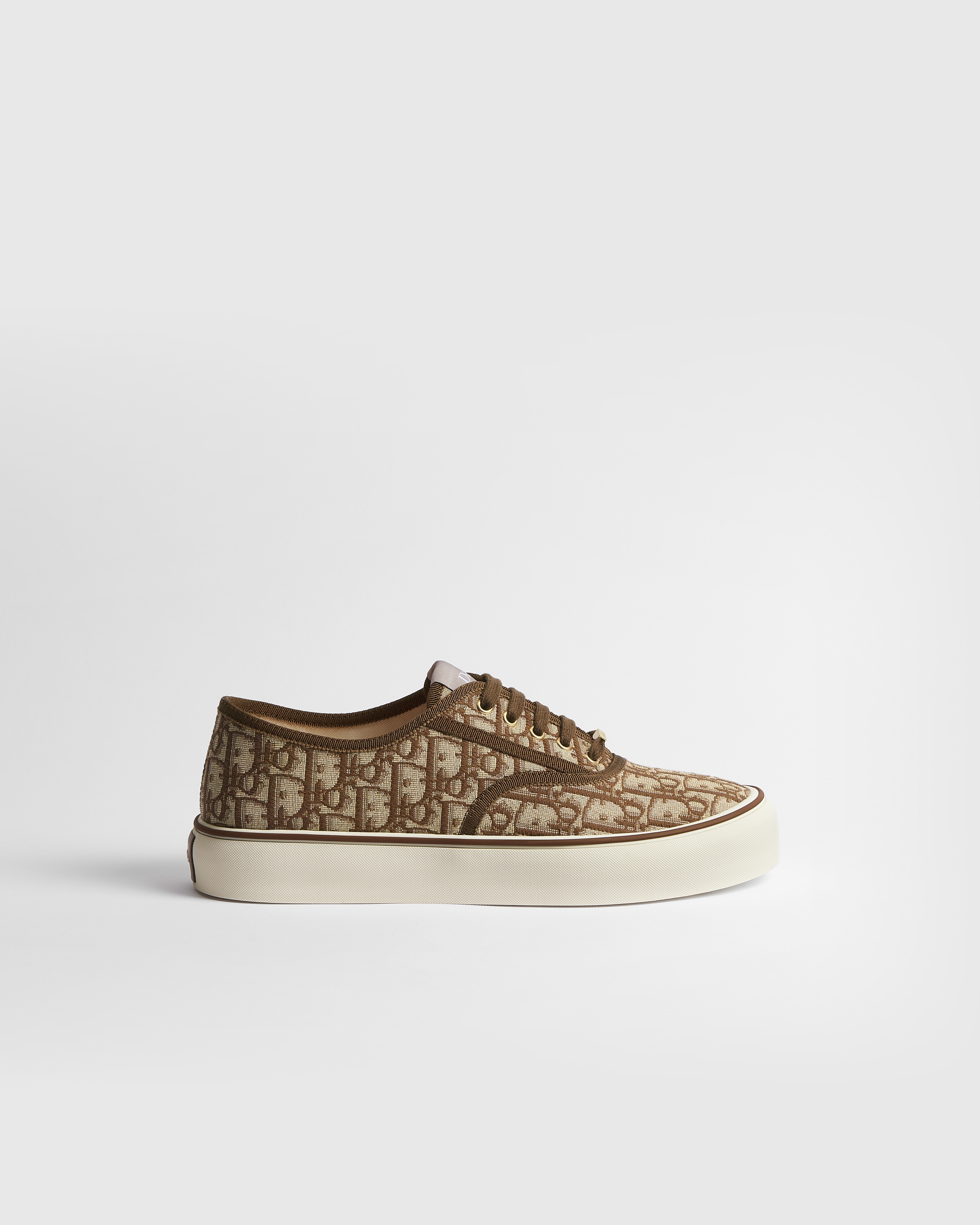 Sneaker Dior Saltwind Jacquard Dior Oblique marrone E02