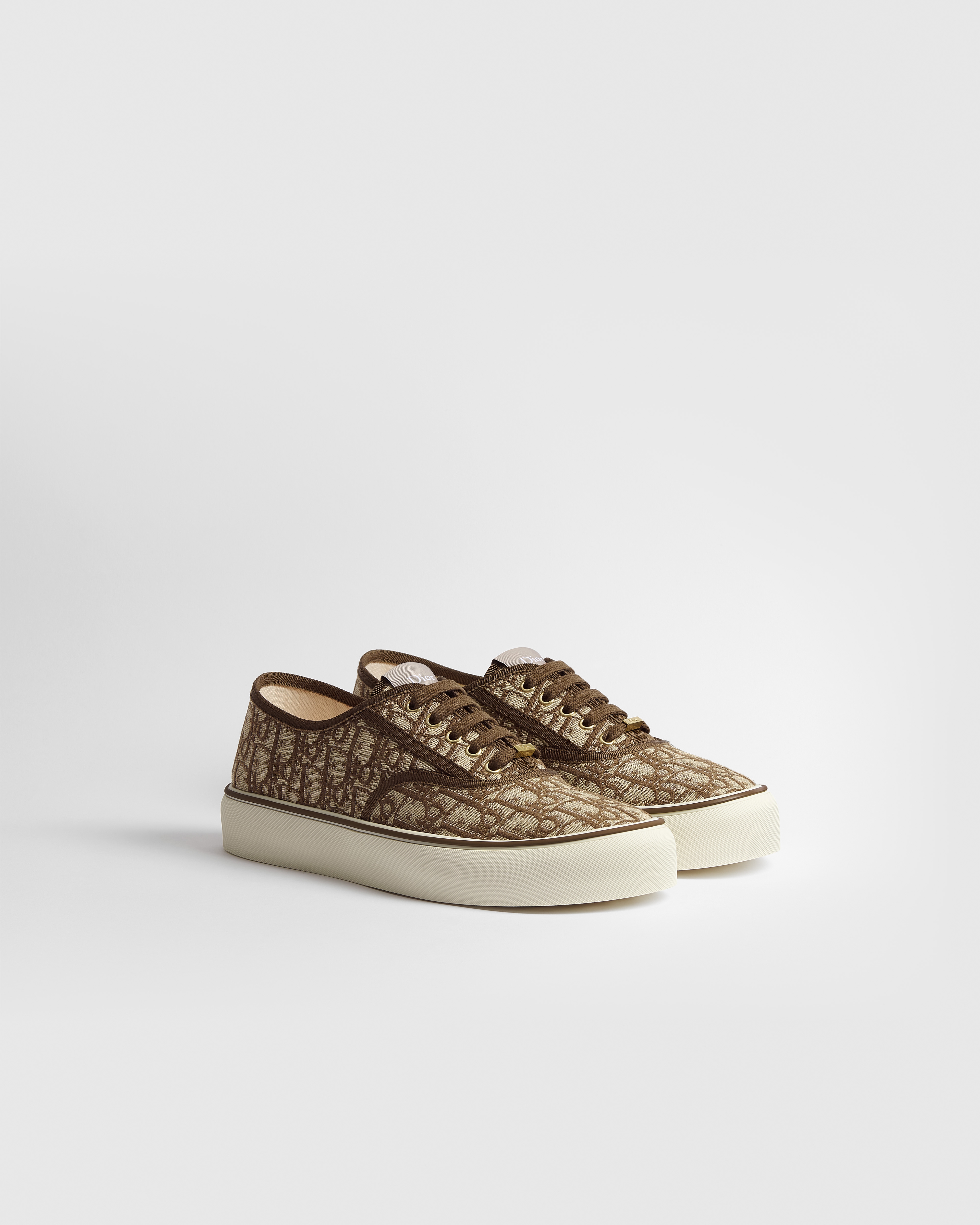 Sneaker Dior Saltwind Jacquard Dior Oblique marrone E03