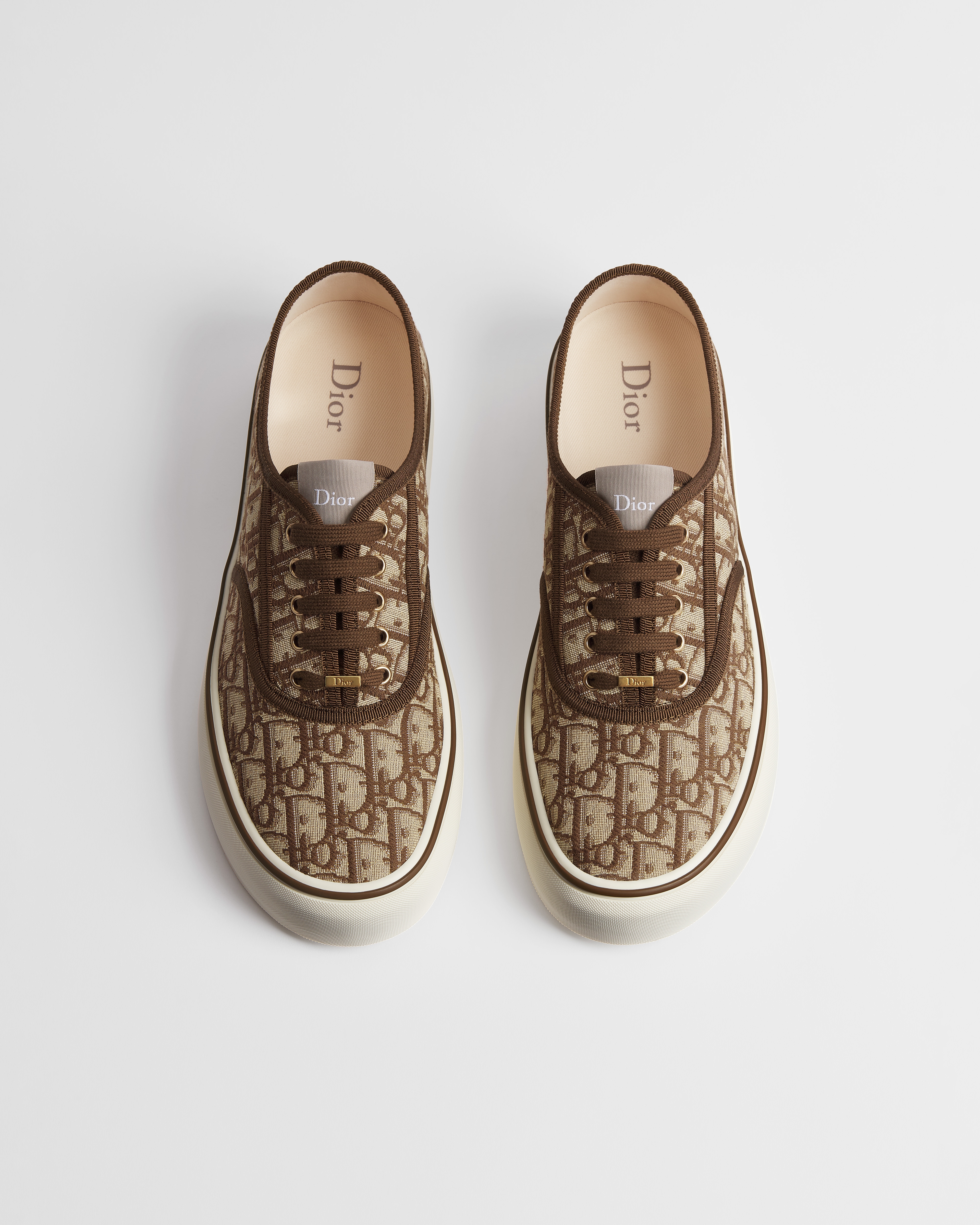 Sneaker Dior Saltwind Jacquard Dior Oblique marrone E06