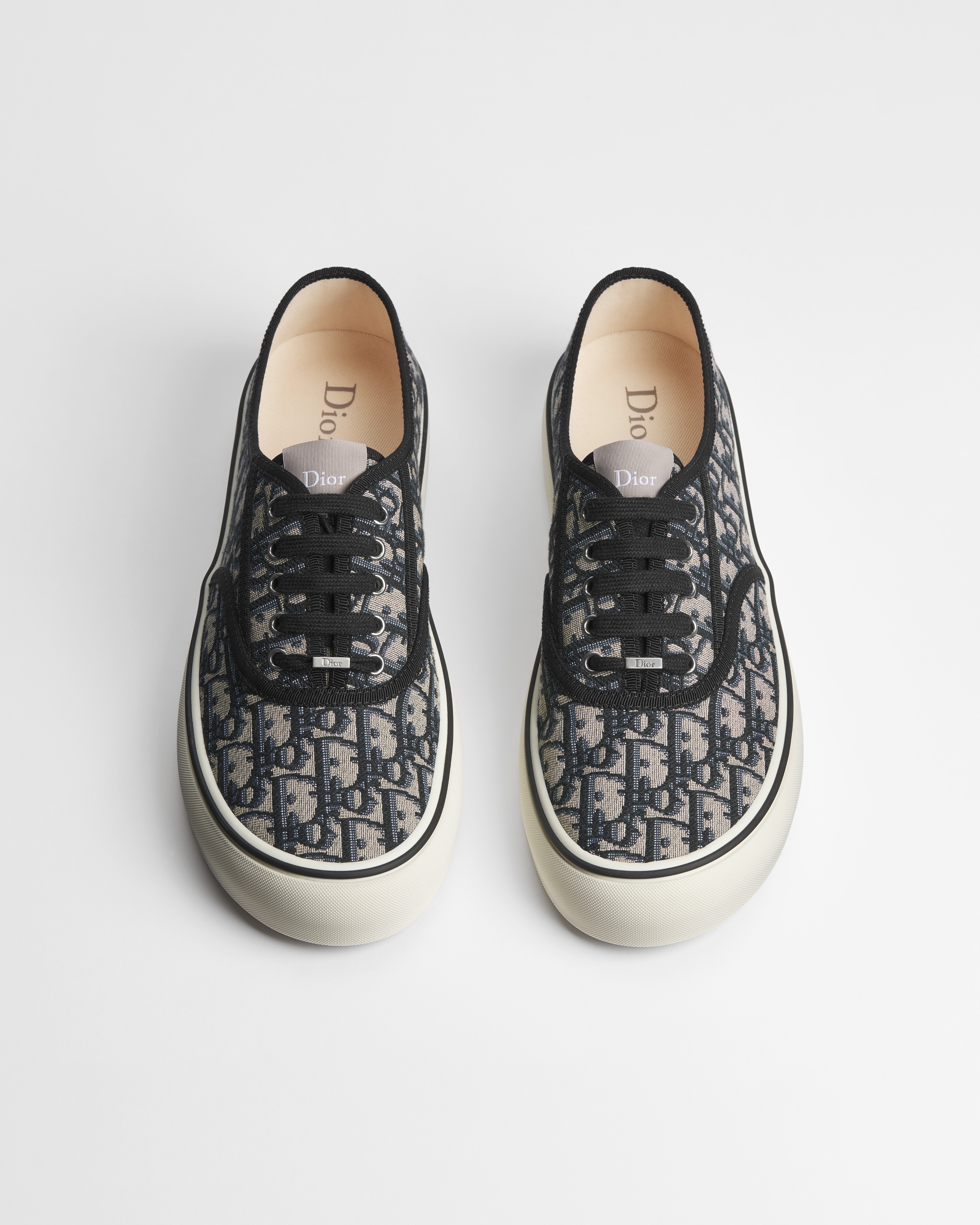 Dior Saltwind Sneaker Beige and Black Dior Oblique Jacquard E06