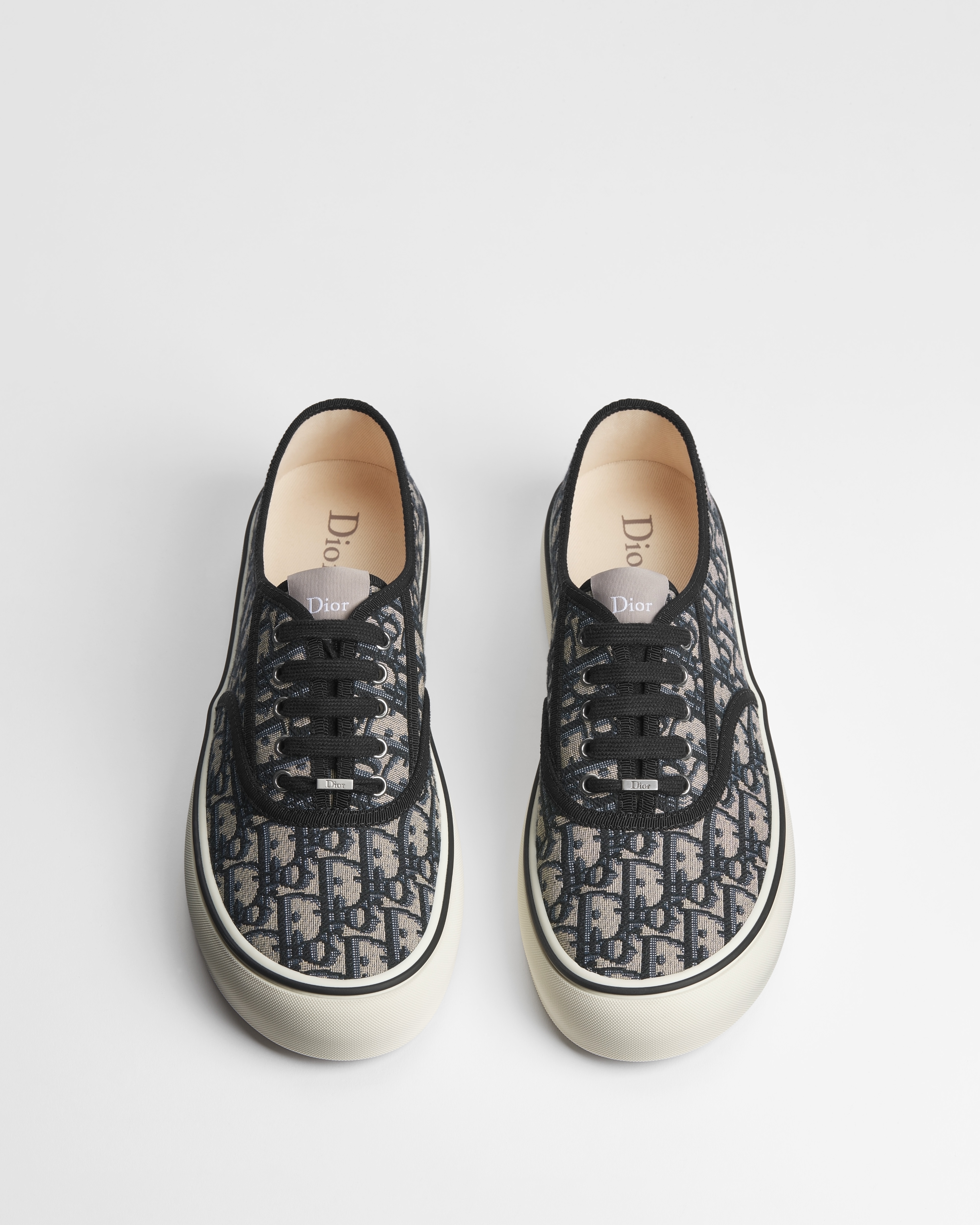 Dior Saltwind Sneaker Beige and Black Dior Oblique Jacquard E06